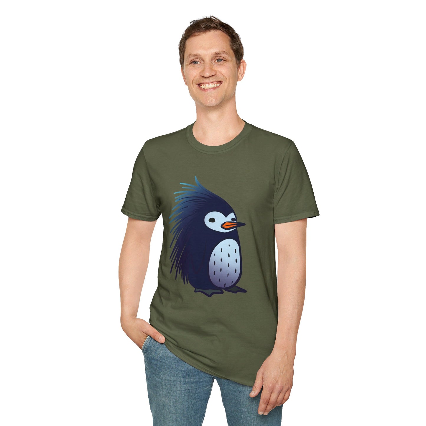 Porcupenguin Remix Softstyle T-Shirt