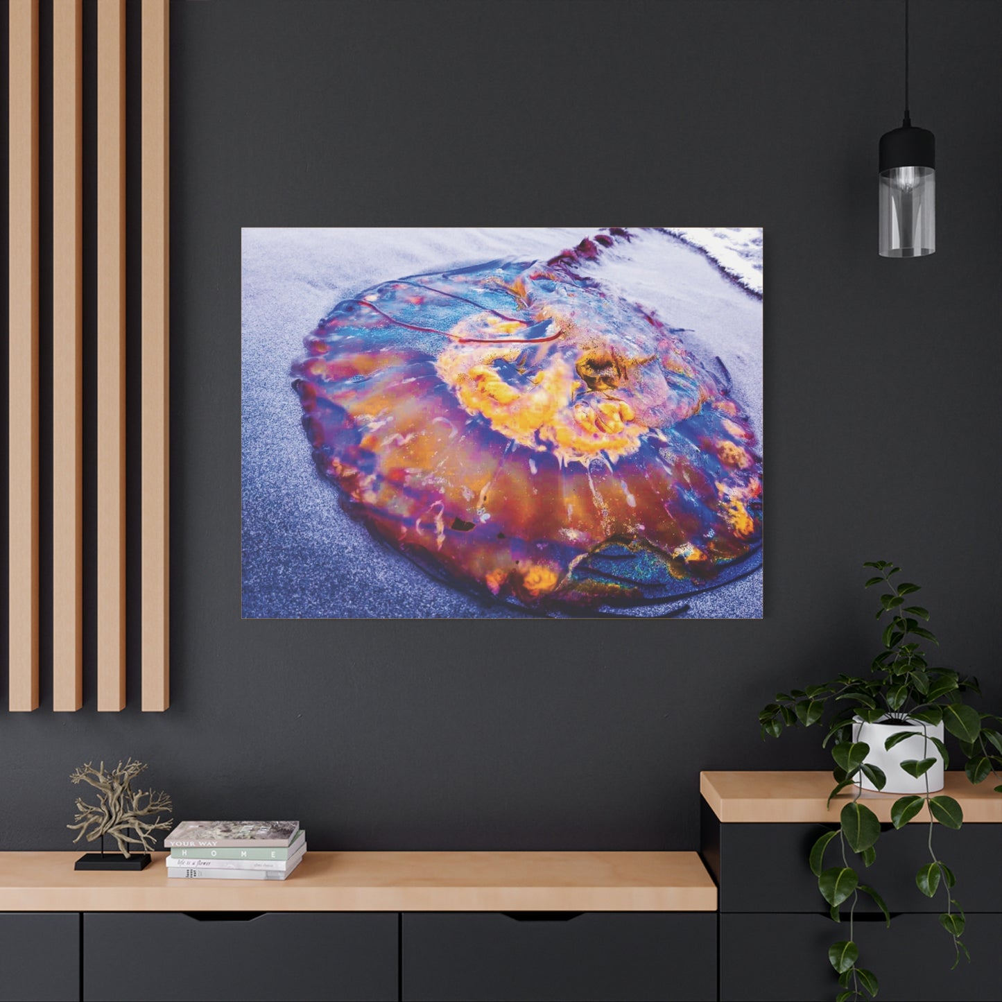 Vibrant Jellyfish Canvas Art Print - Ocean-Inspired Home Décor