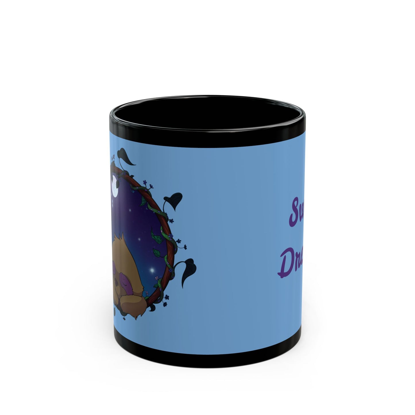 Sleepy Sloth Black Mug (11oz, 15oz)