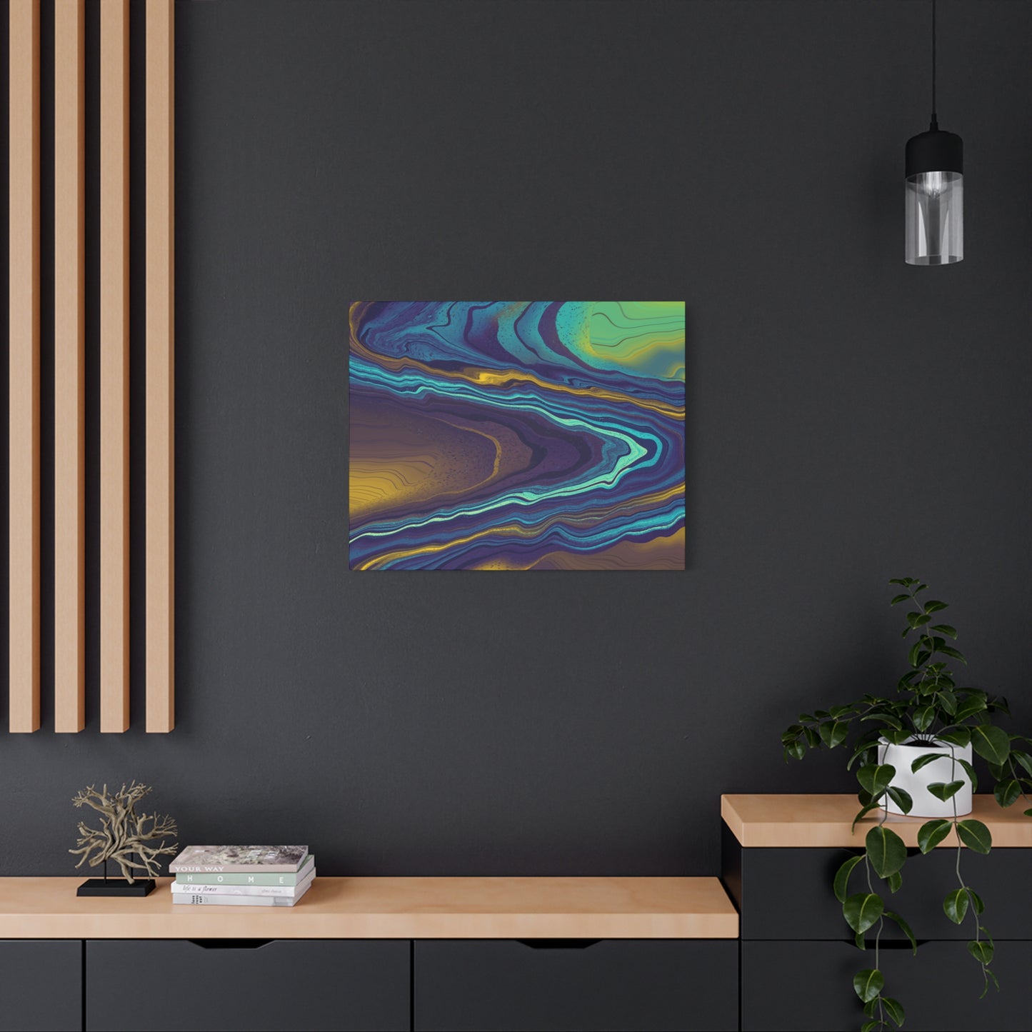 Abstract Wave Art Canvas - Elegant Home Decor for Modern Spaces