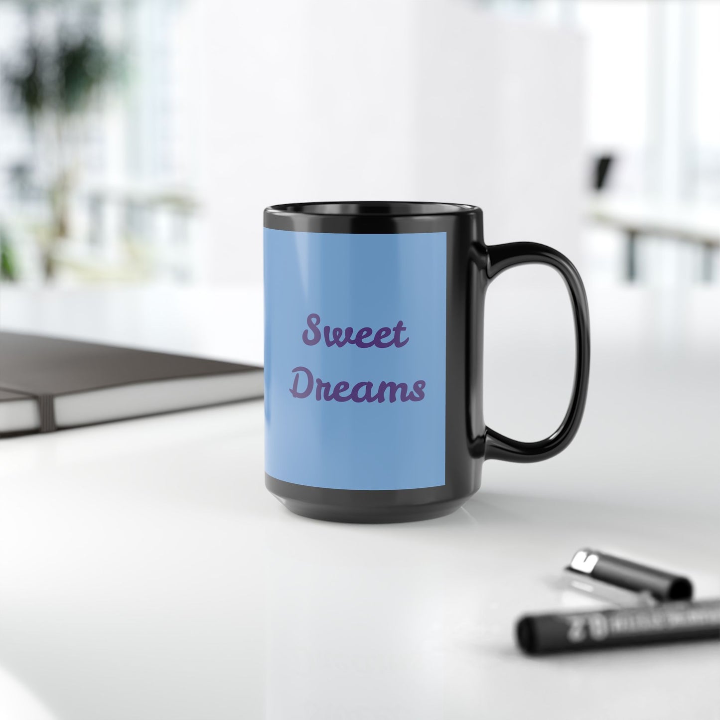 Sleepy Sloth Black Mug (11oz, 15oz)