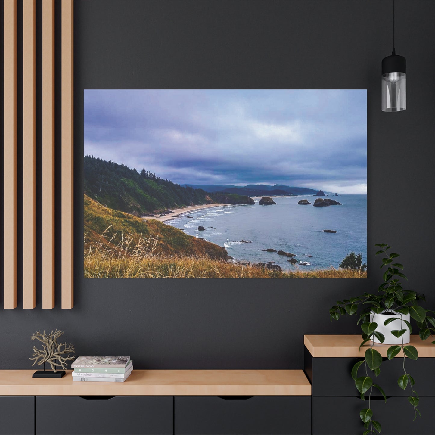 Crescent Beach, OR- Canvas Wall Art - Stretched Matte Print for Nature Lovers