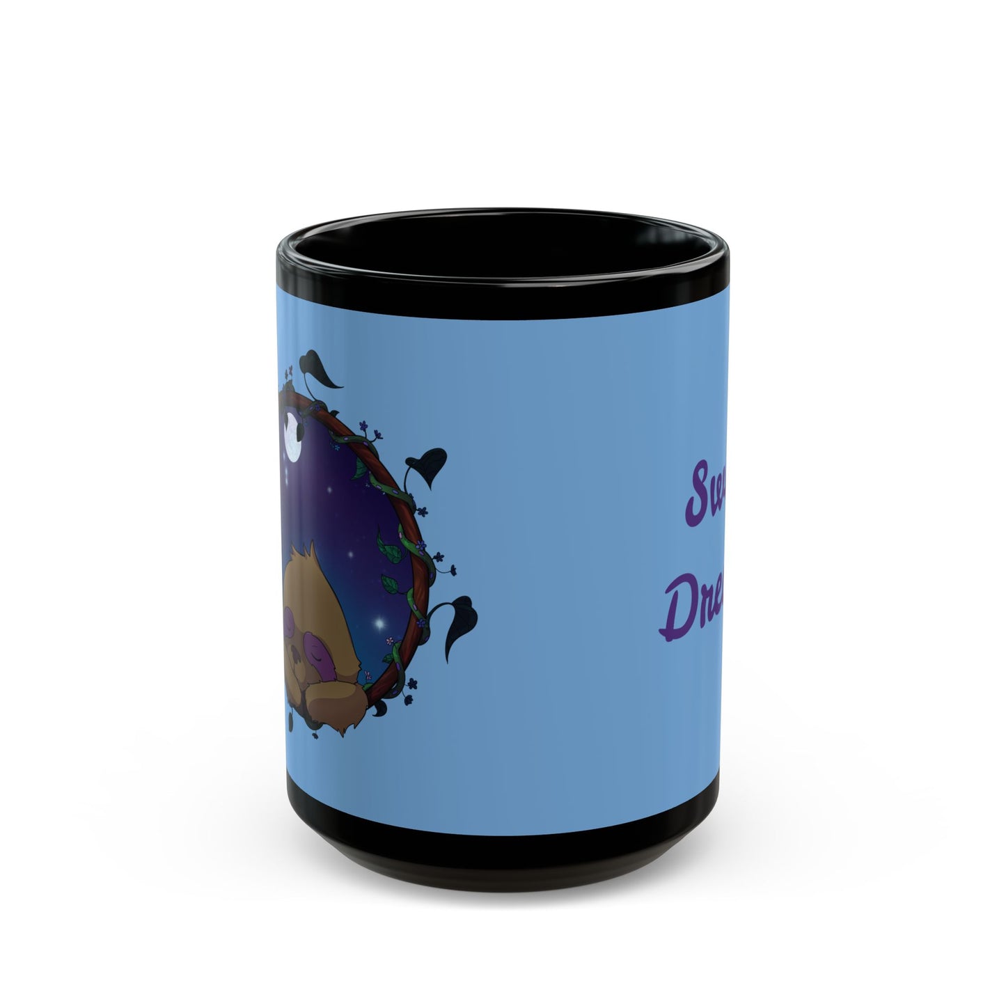 Sleepy Sloth Black Mug (11oz, 15oz)