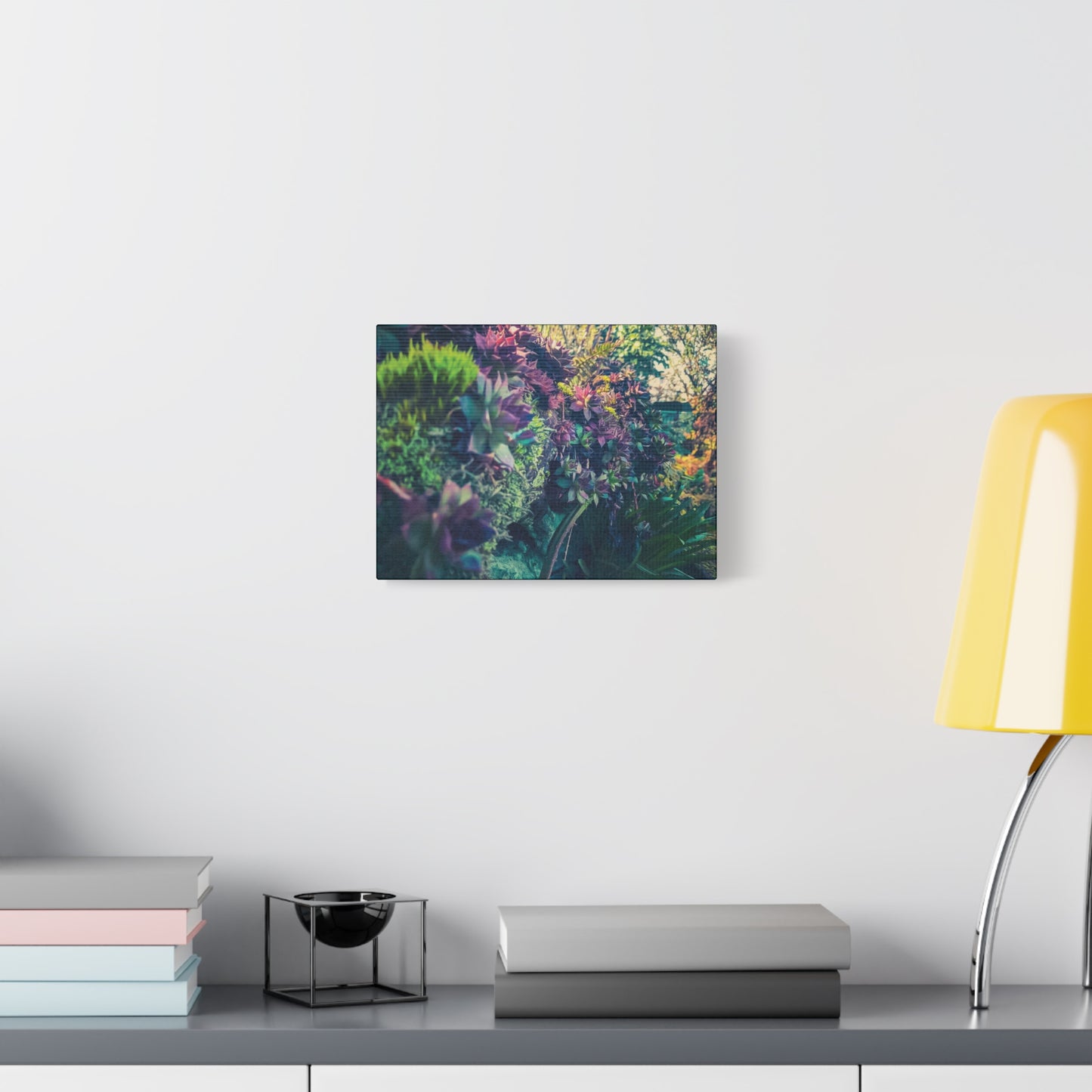Vibrant Succulent Wall Art Canvas - 12x16 Stretched Print for Nature Lovers
