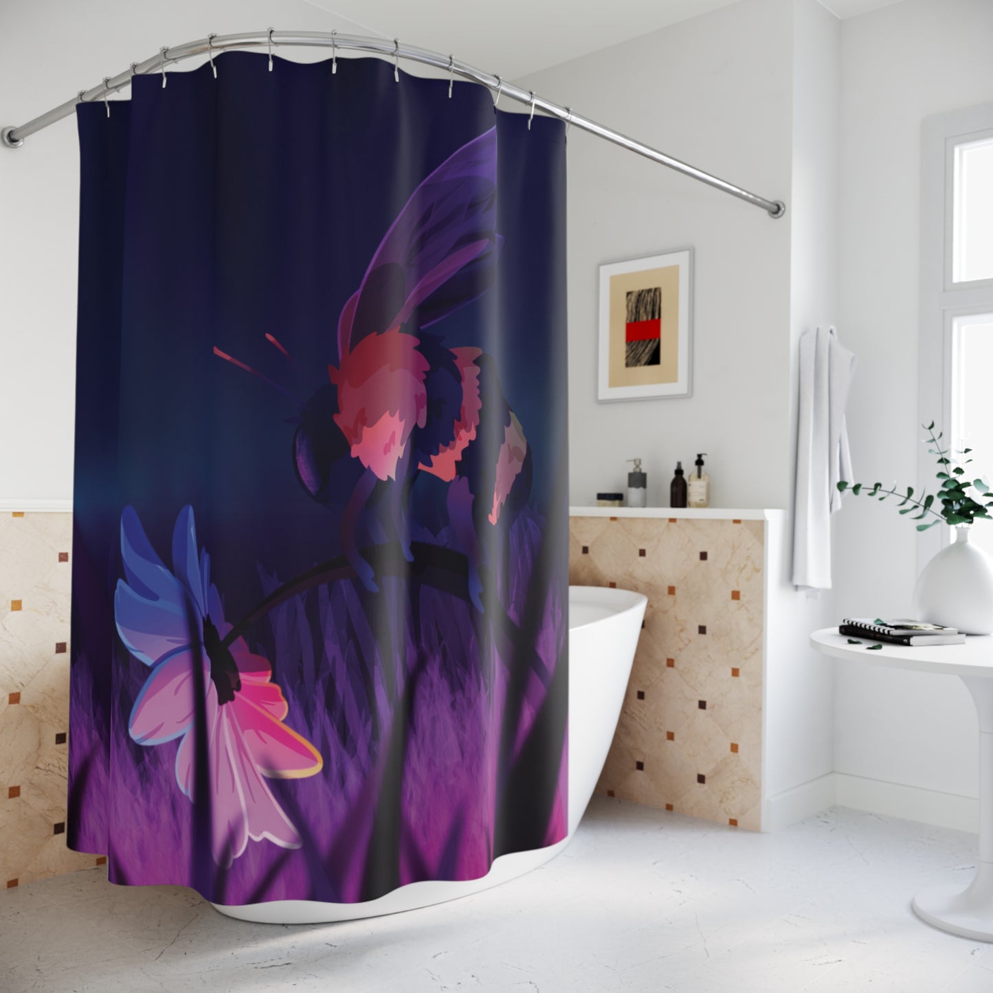 Whimsical Floral Shower Curtain