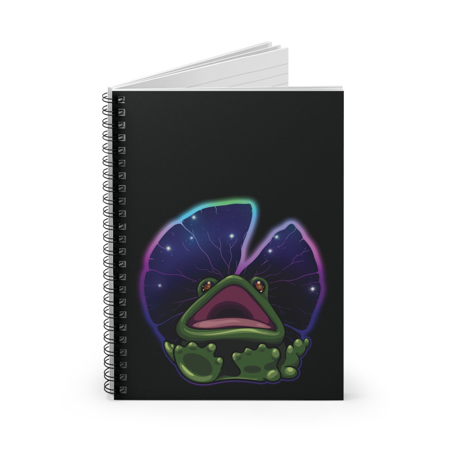 Cosmic Frog Spiral Notebook - Ruled Line