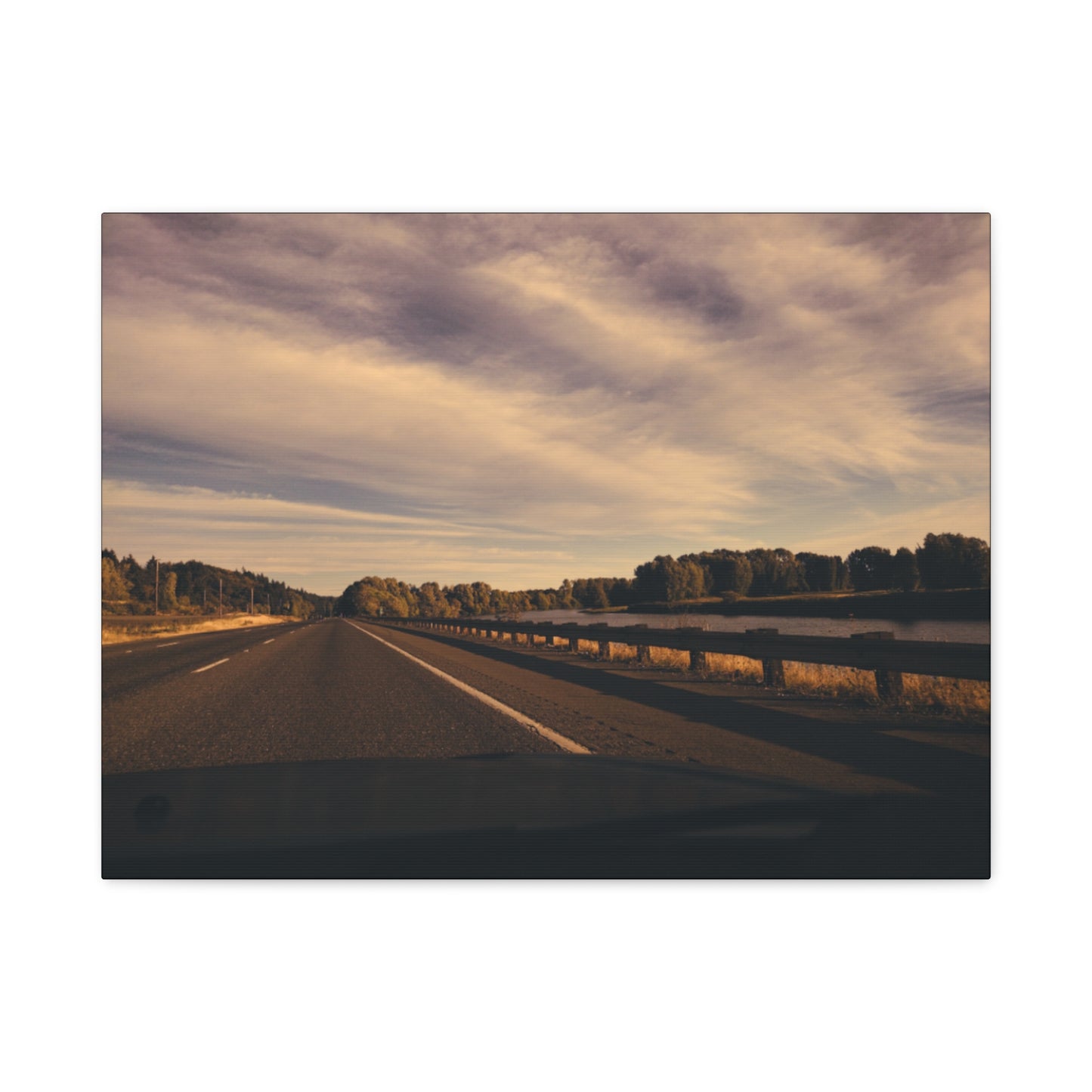 Scenic Road Trip Matte Canvas Print - 12" x 16"