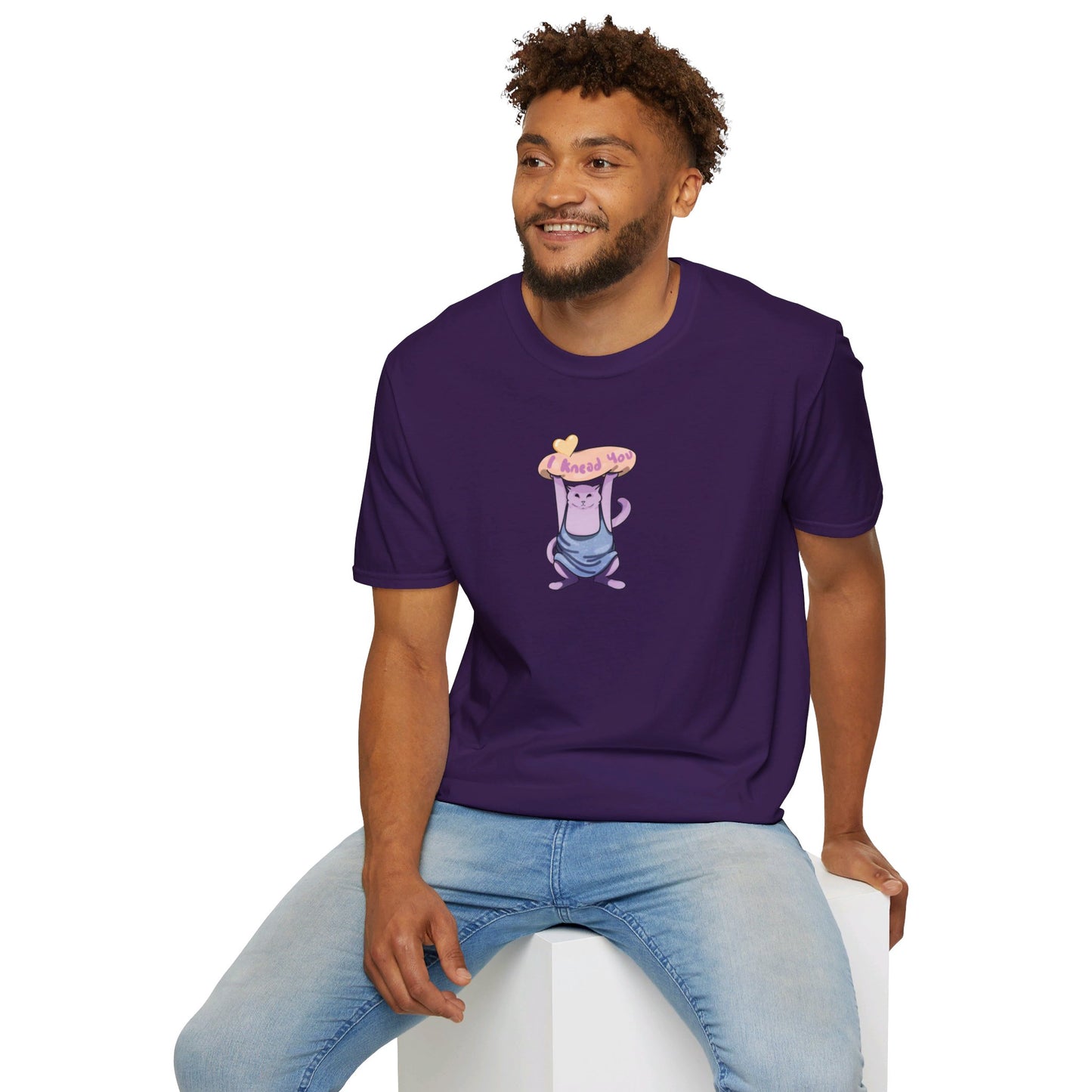 I knead you (White cat) Softstyle T-Shirt