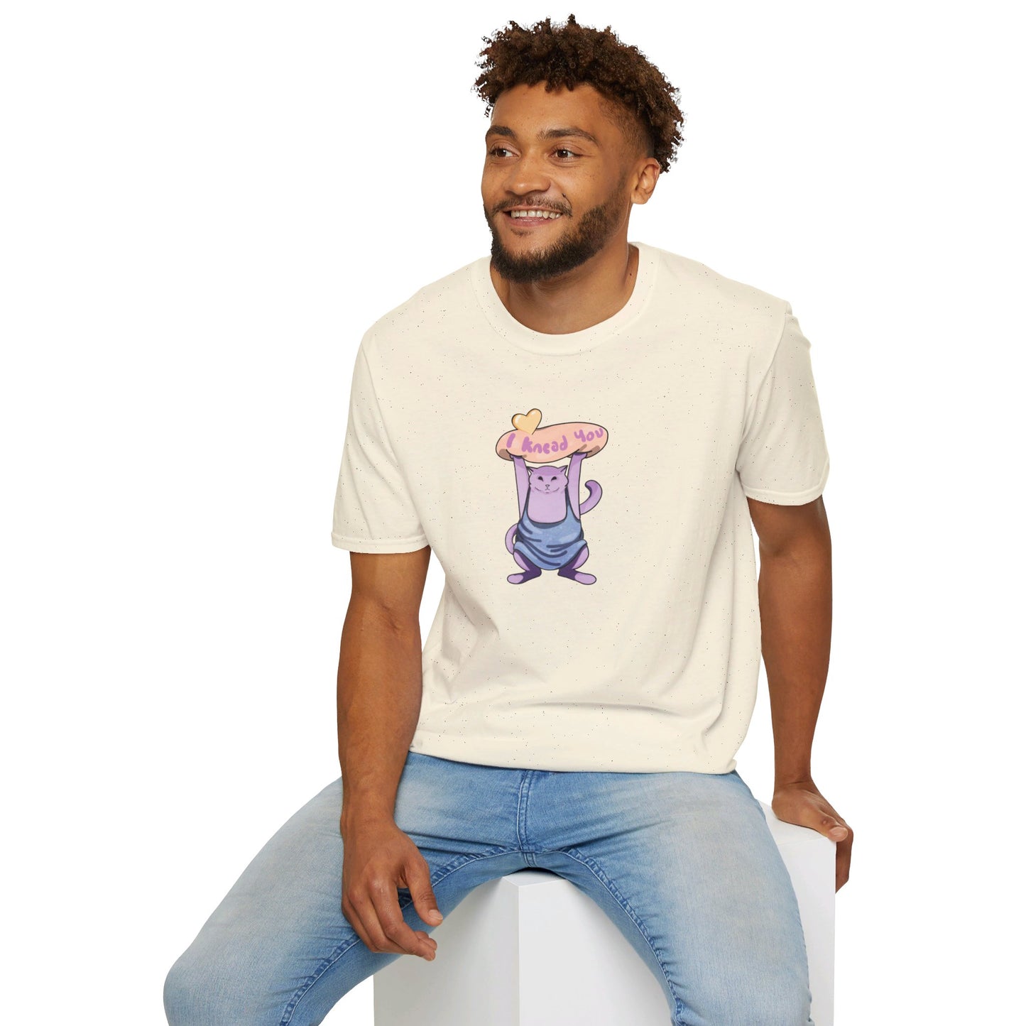 I knead you (White cat) Softstyle T-Shirt