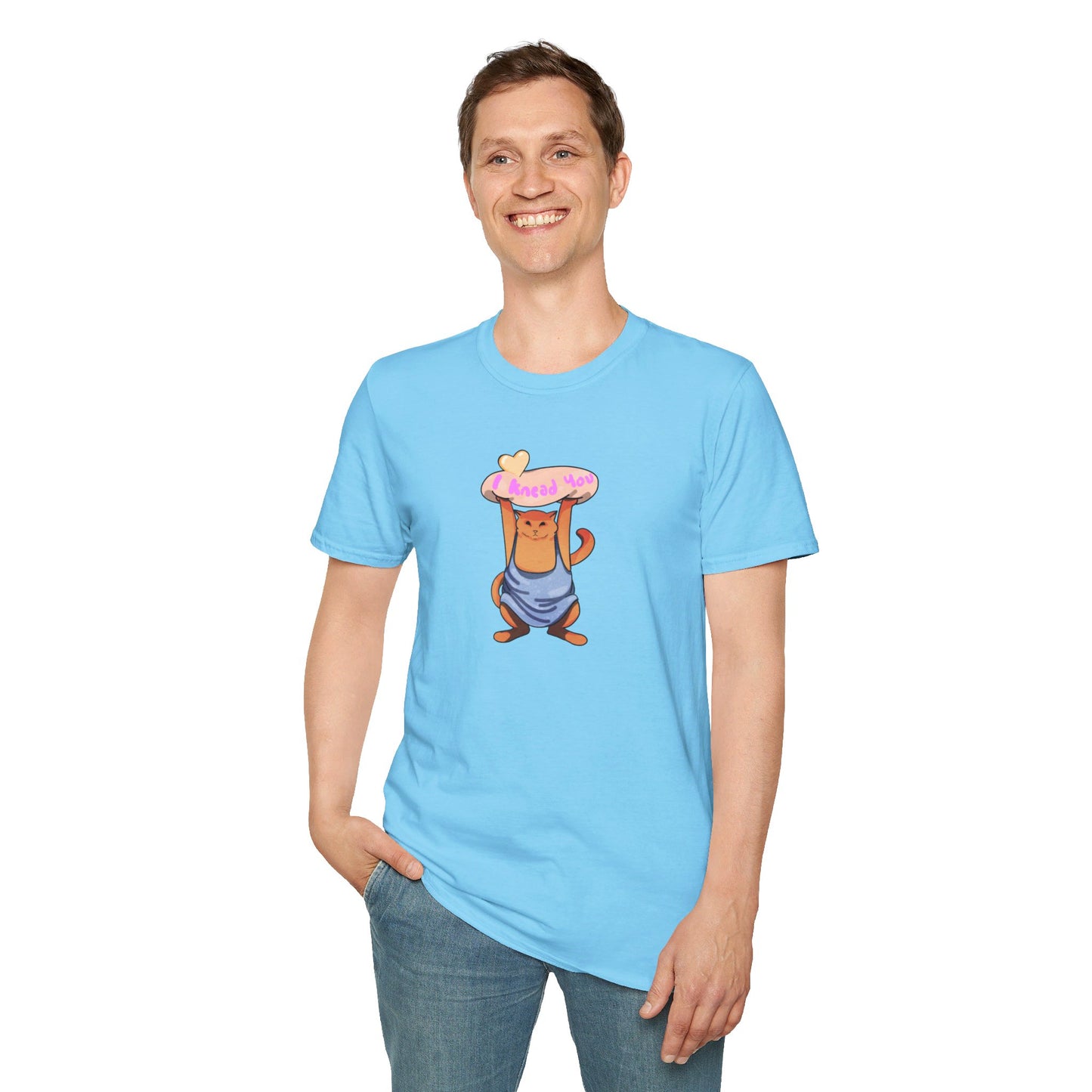 I knead you (Orange Cat) Softstyle T-Shirt