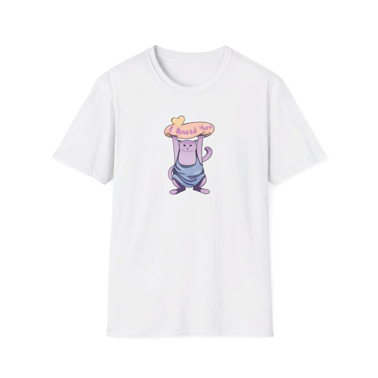 I knead you (White cat) Softstyle T-Shirt