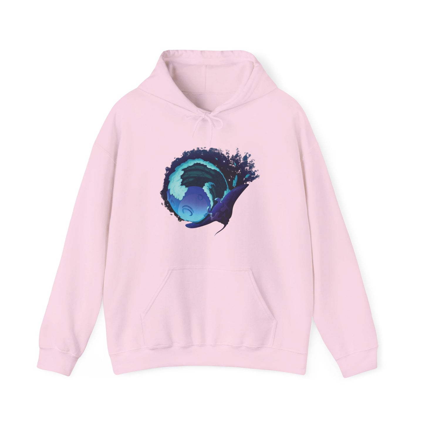 Moonlit Manta Ray Heavy Blend™ Hooded Sweatshirt