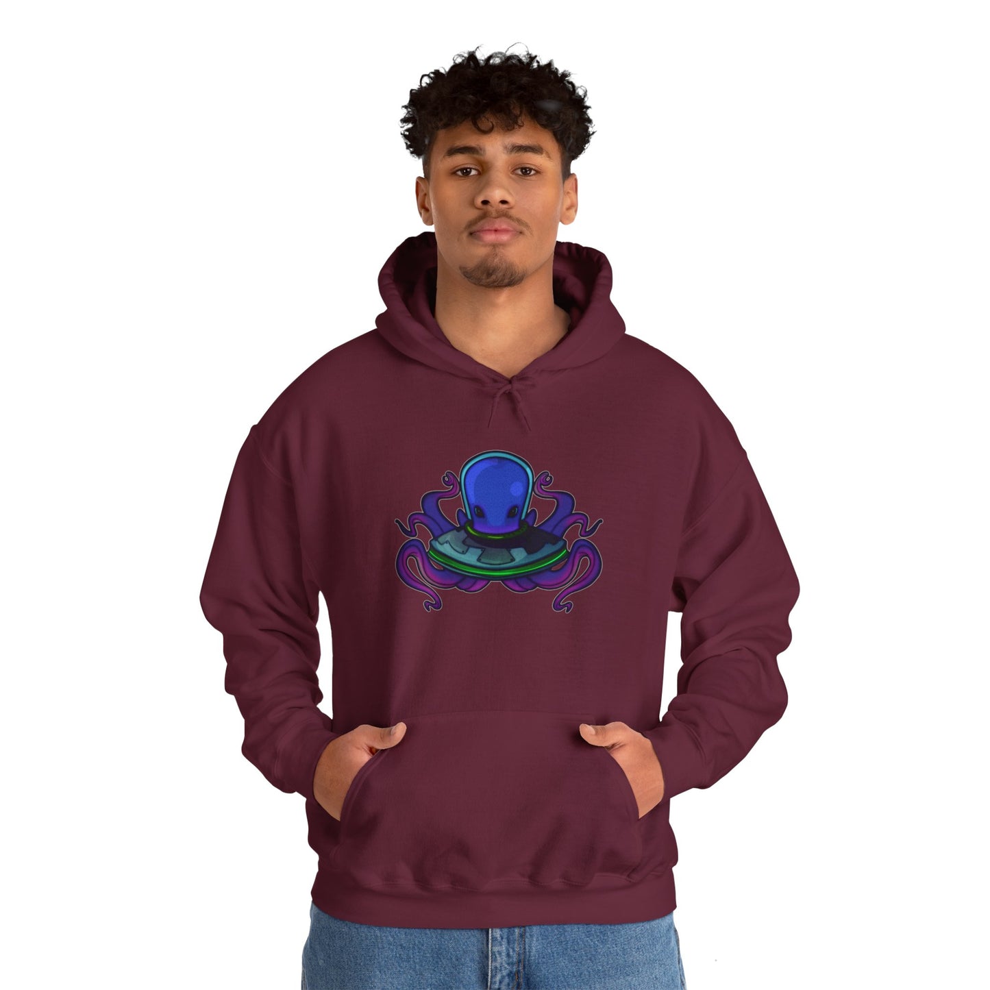 Alien Octopus Heavy Blend™ Hooded Sweatshirt