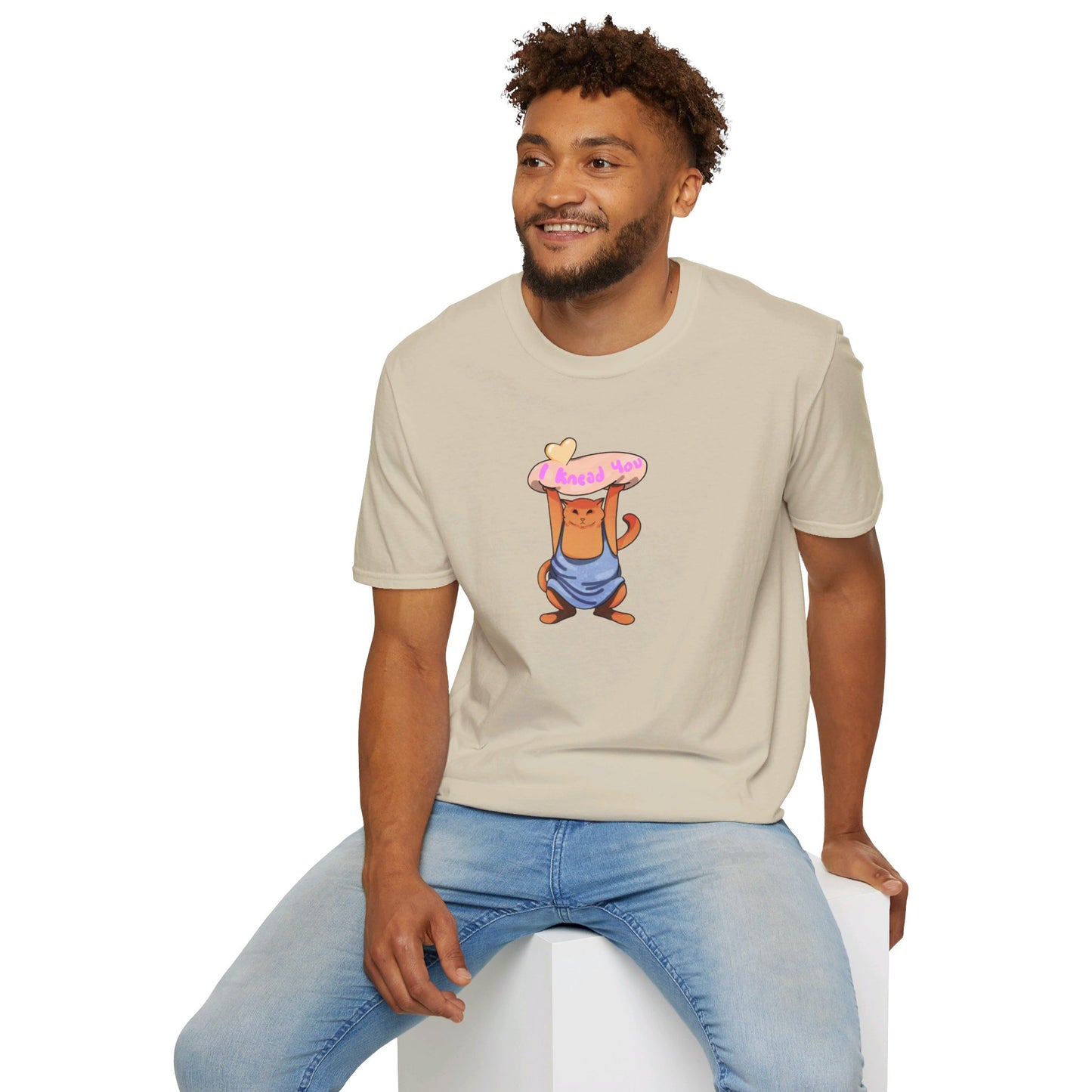 I knead you (Orange Cat) Softstyle T-Shirt