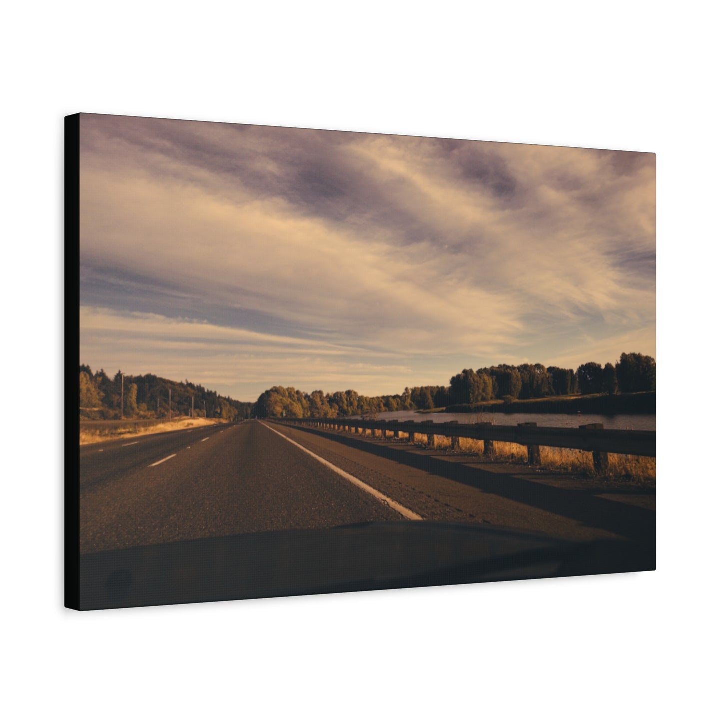 Scenic Road Trip Matte Canvas Print - 12" x 16"