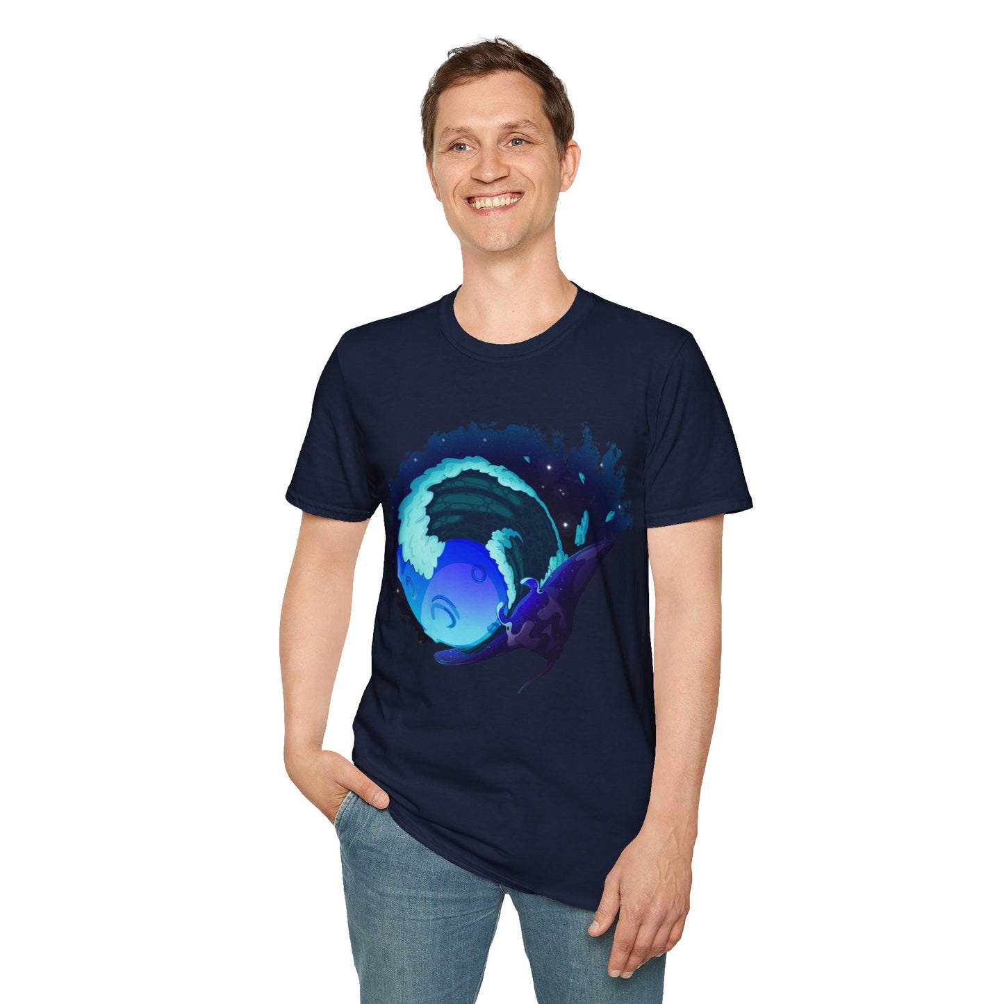 Moonlit Manta Ray T-Shirt