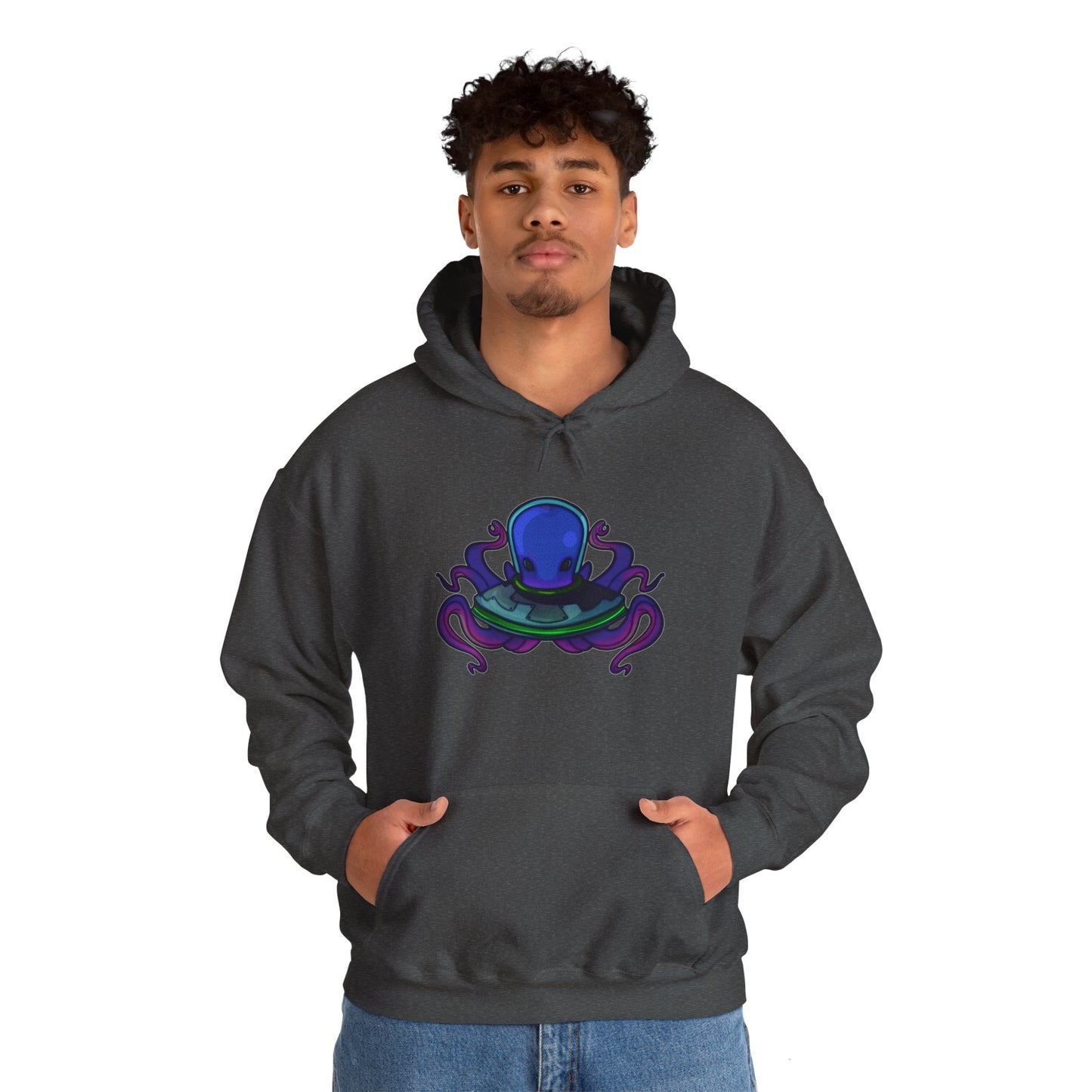 Alien Octopus Heavy Blend™ Hooded Sweatshirt