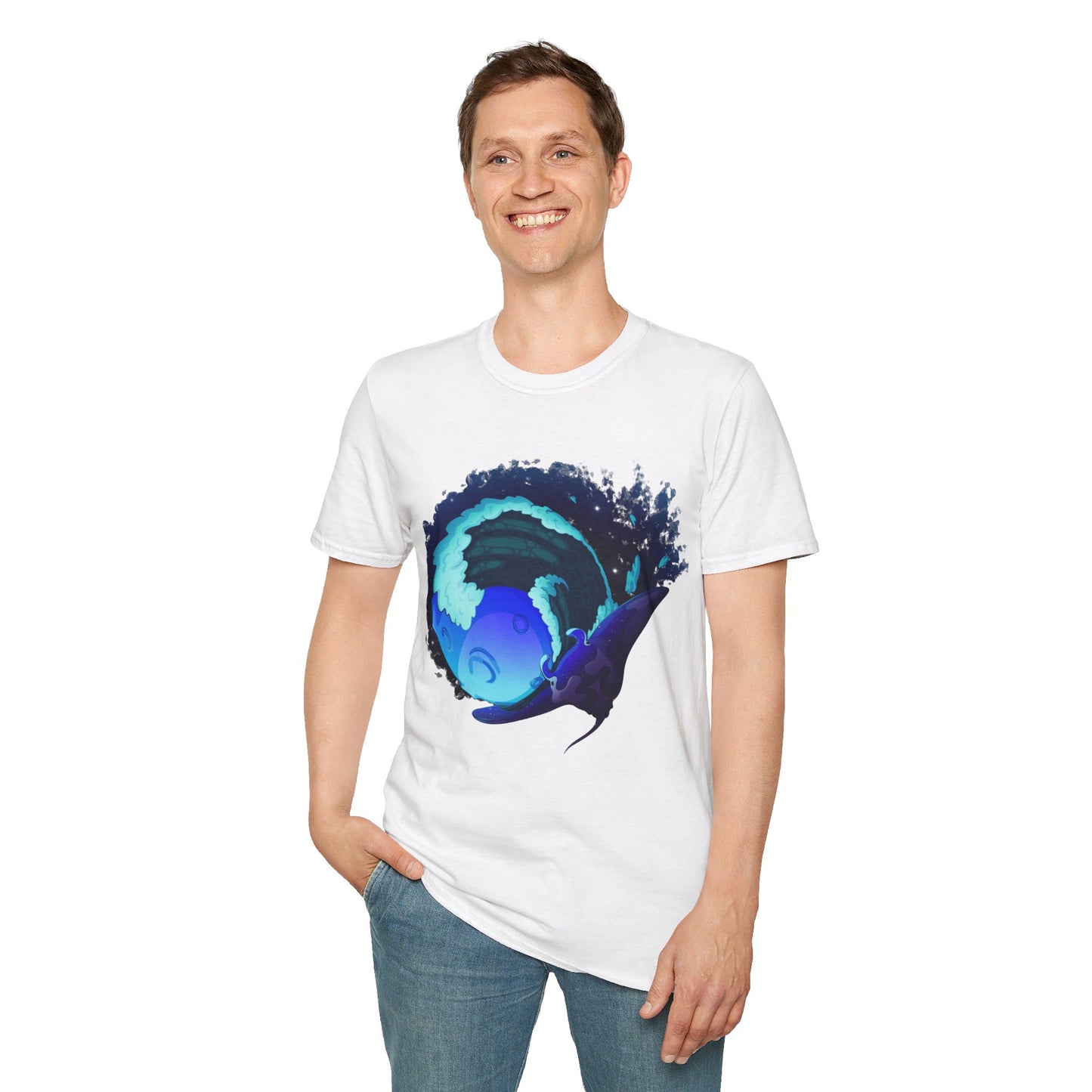 Moonlit Manta Ray T-Shirt