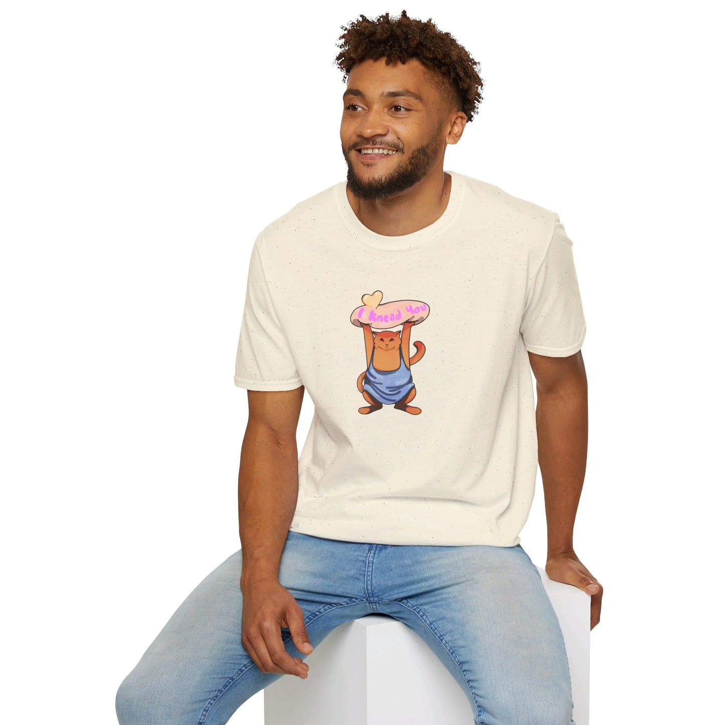 I knead you (Orange Cat) Softstyle T-Shirt