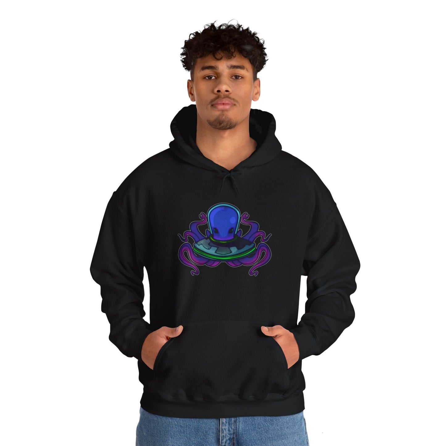 Alien Octopus Heavy Blend™ Hooded Sweatshirt