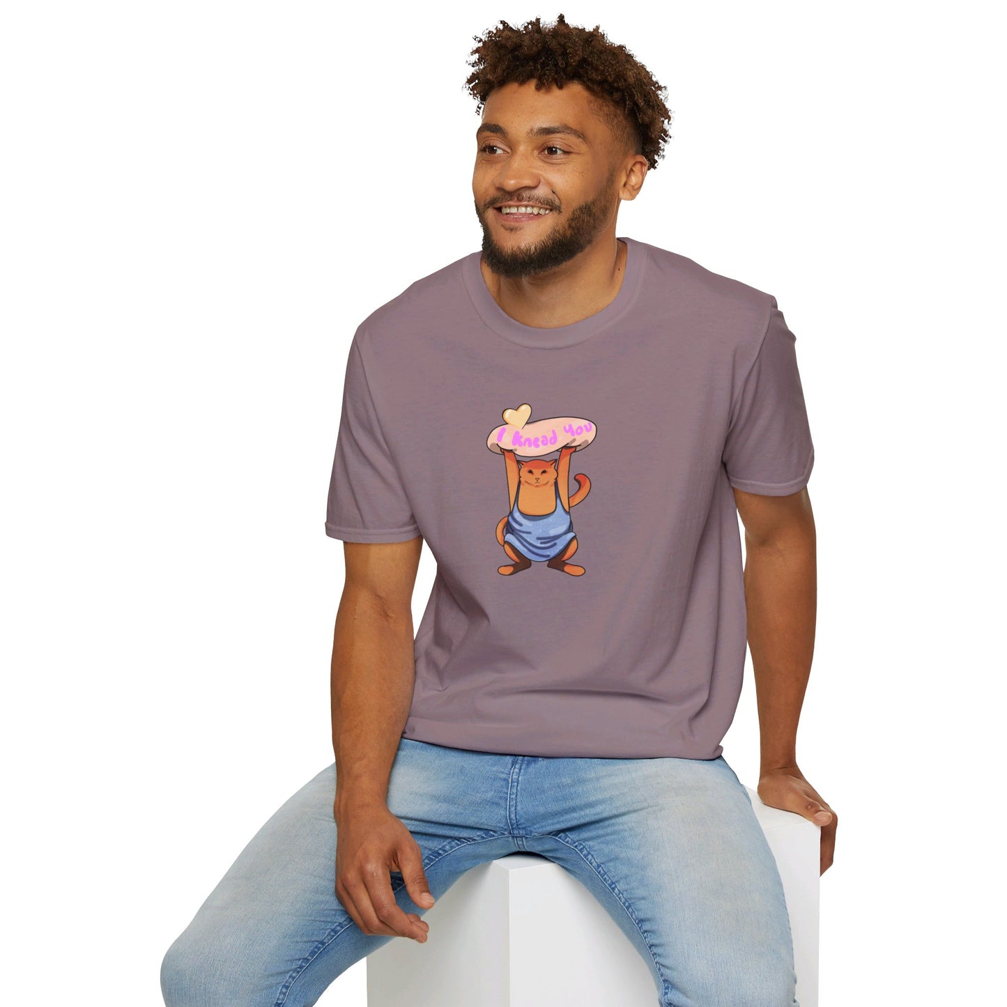 I knead you (Orange Cat) Softstyle T-Shirt