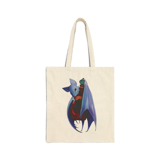 Got Blood (white bat) Cotton Canvas Tote Bag