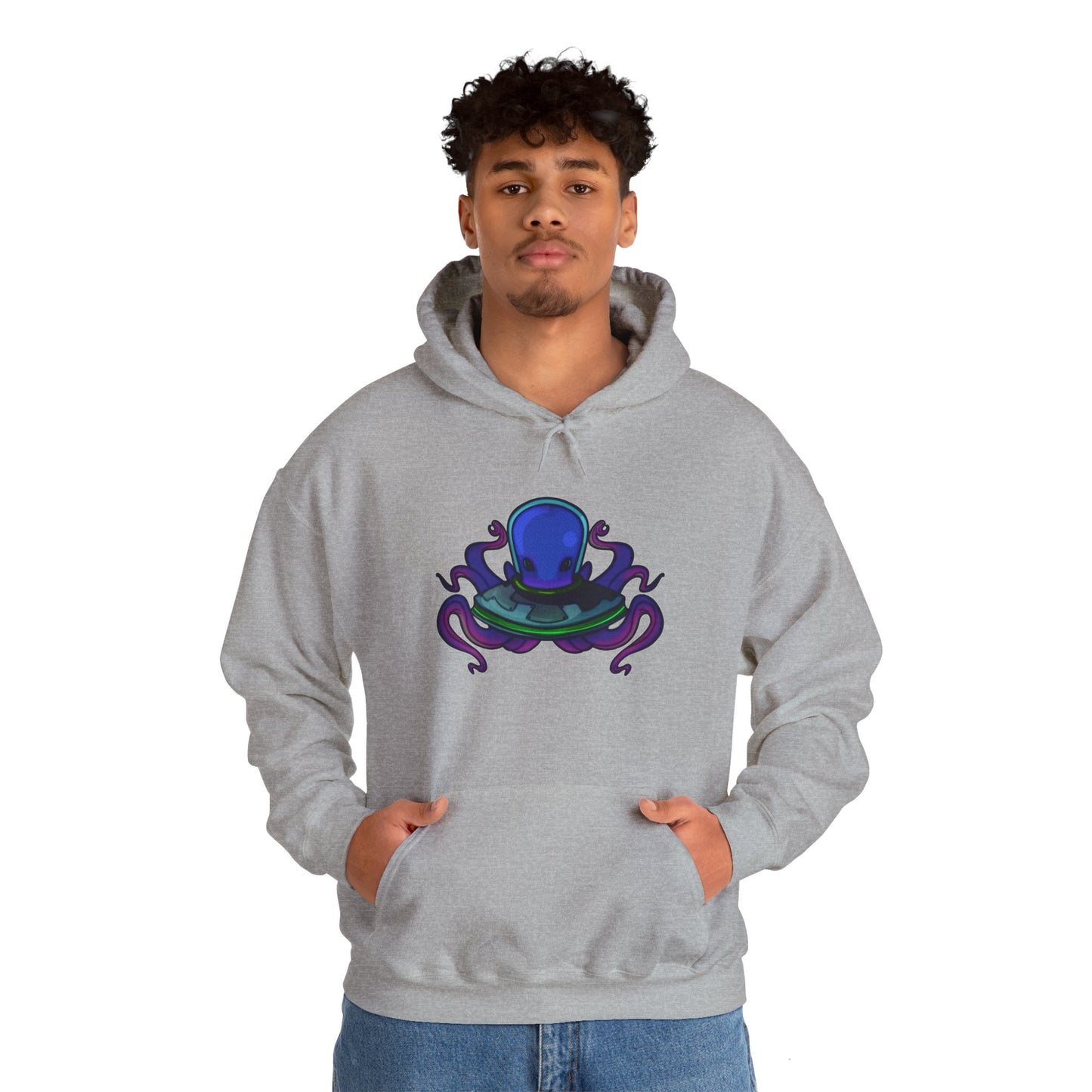 Alien Octopus Heavy Blend™ Hooded Sweatshirt