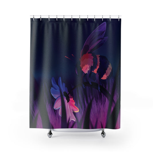 Whimsical Floral Shower Curtain