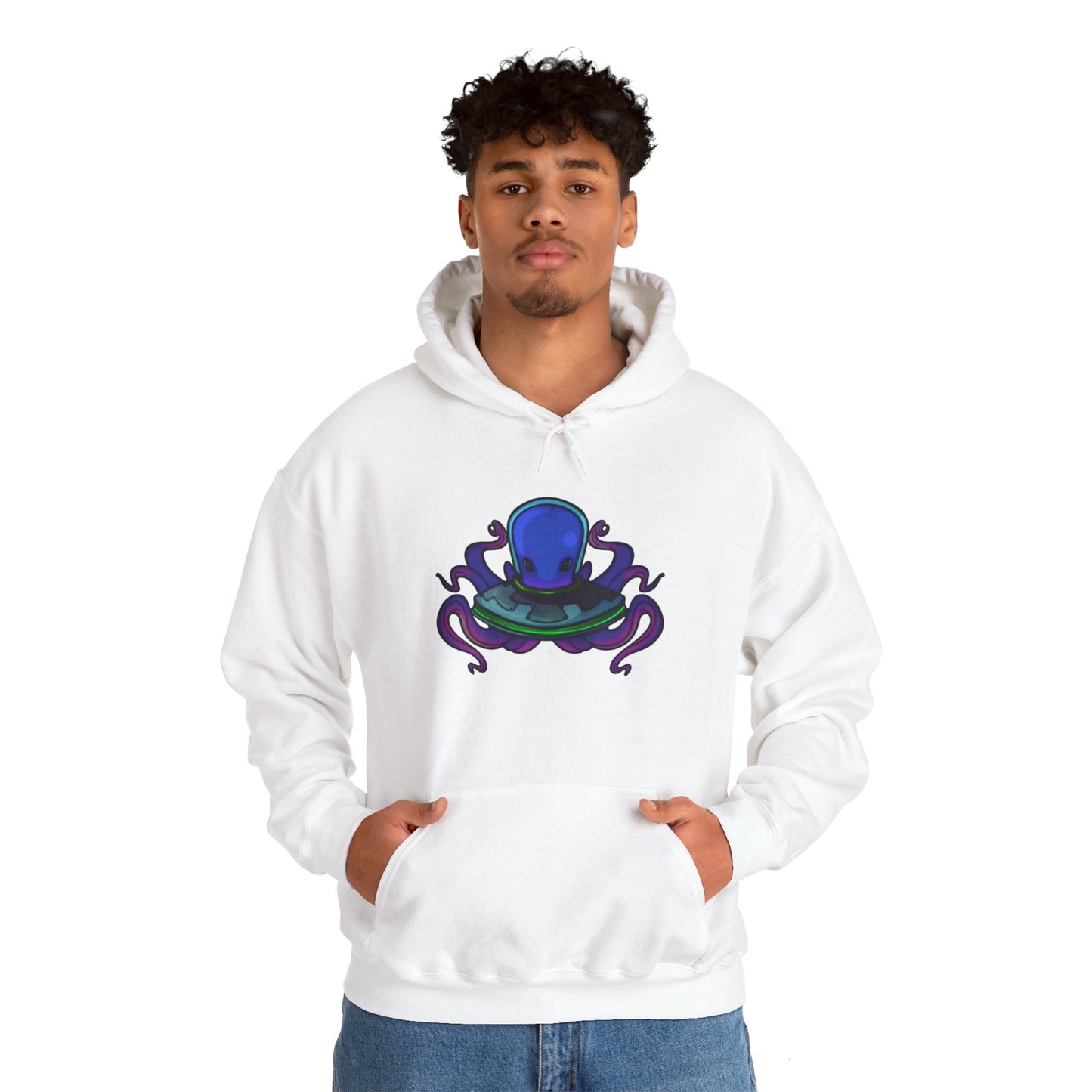 Alien Octopus Heavy Blend™ Hooded Sweatshirt