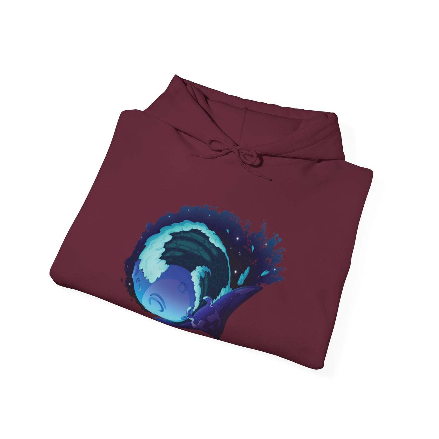 Moonlit Manta Ray Heavy Blend™ Hooded Sweatshirt