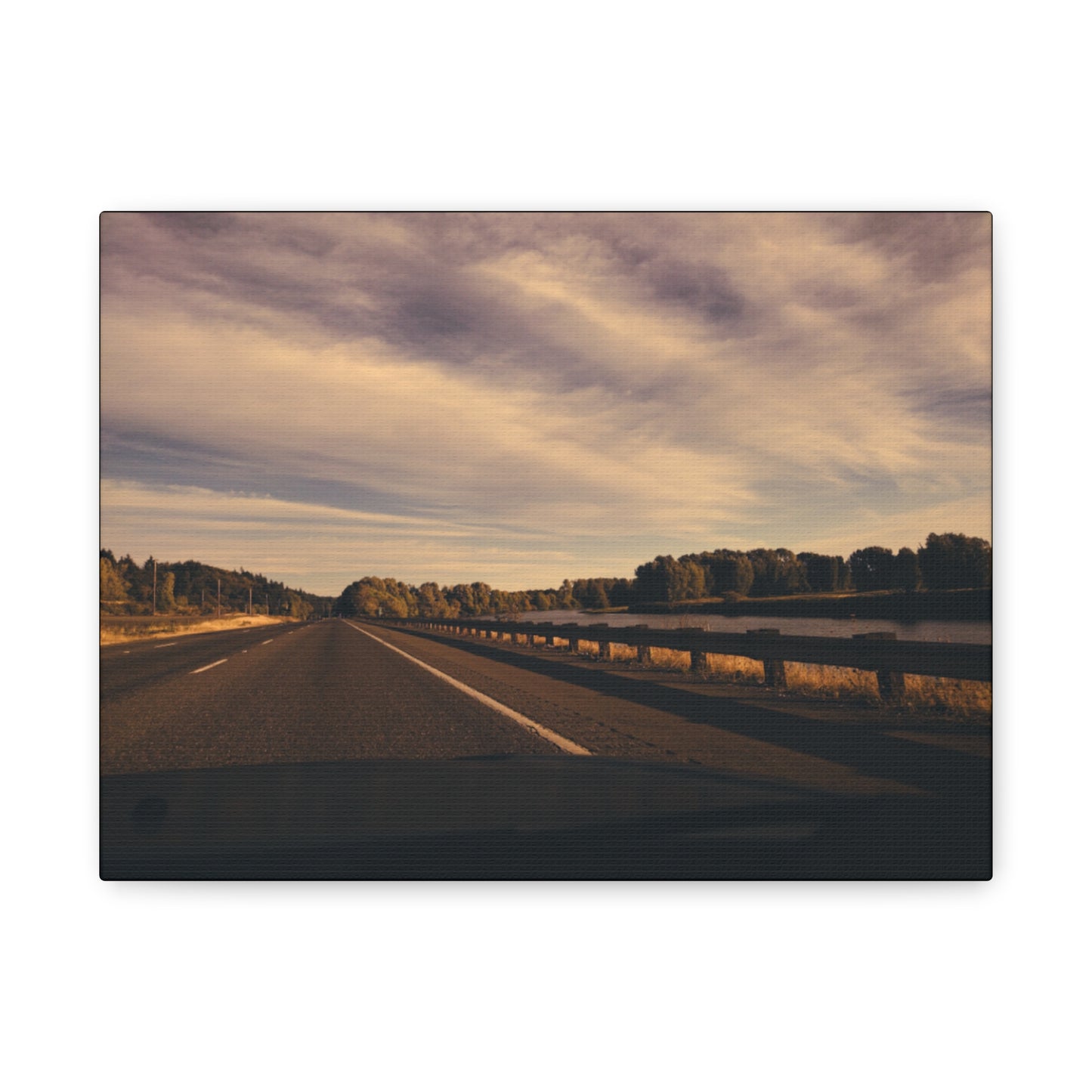 Scenic Road Trip Matte Canvas Print - 12" x 16"