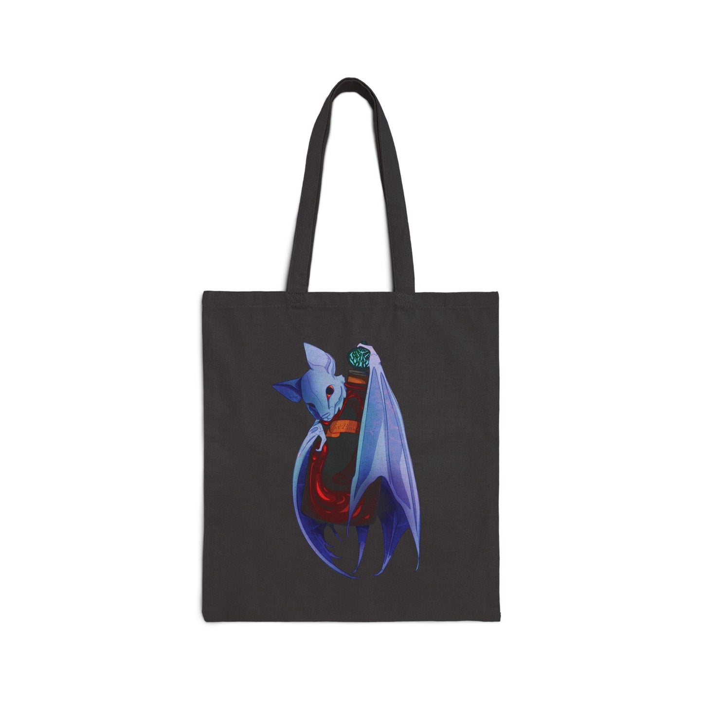 Got Blood (white bat) Cotton Canvas Tote Bag