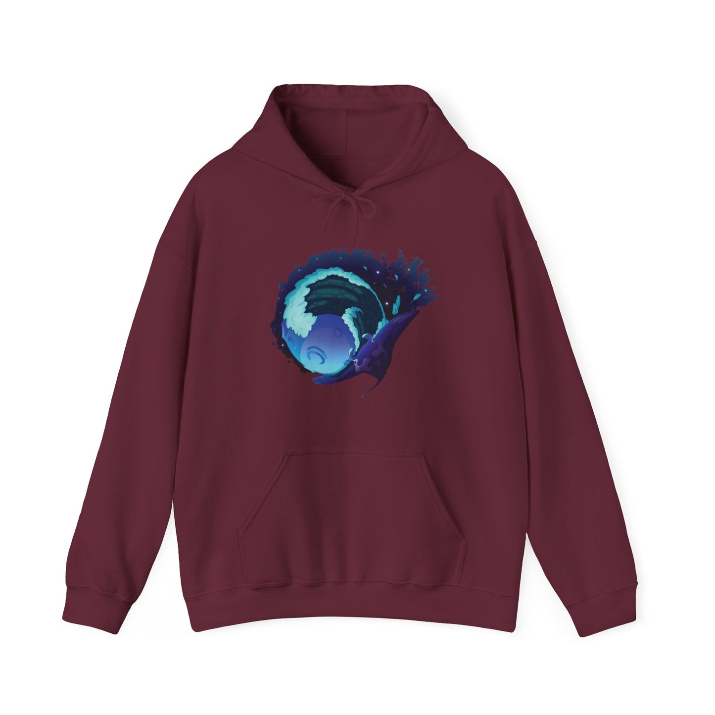 Moonlit Manta Ray Heavy Blend™ Hooded Sweatshirt