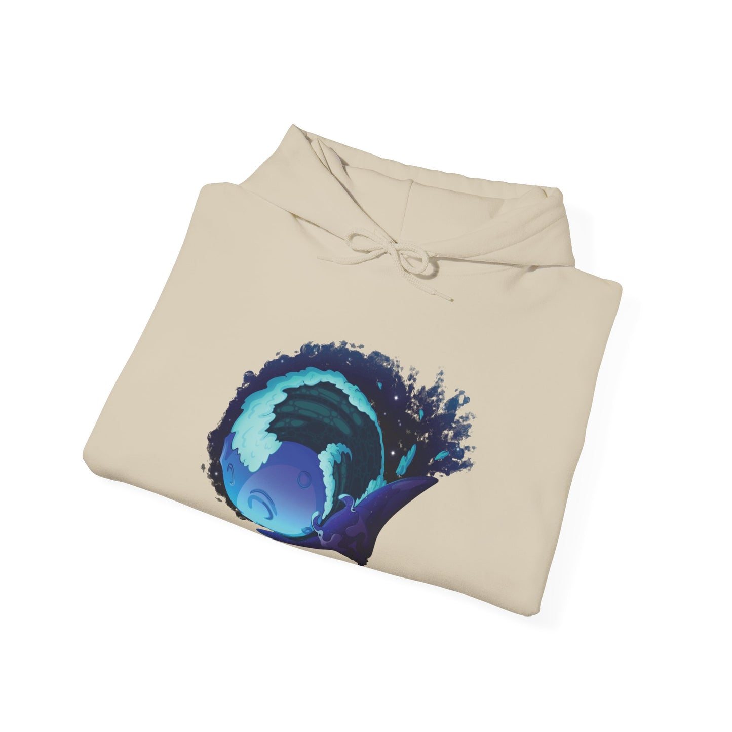 Moonlit Manta Ray Heavy Blend™ Hooded Sweatshirt