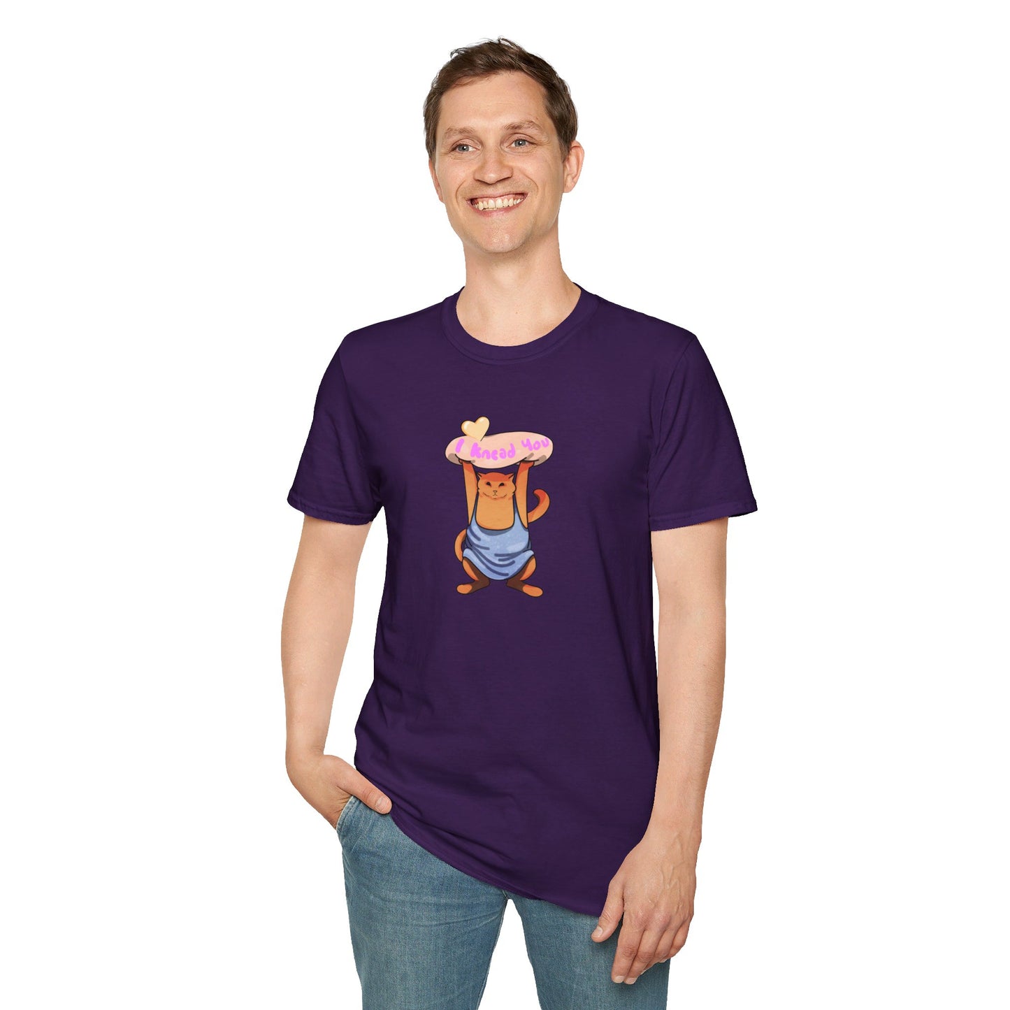 I knead you (Orange Cat) Softstyle T-Shirt