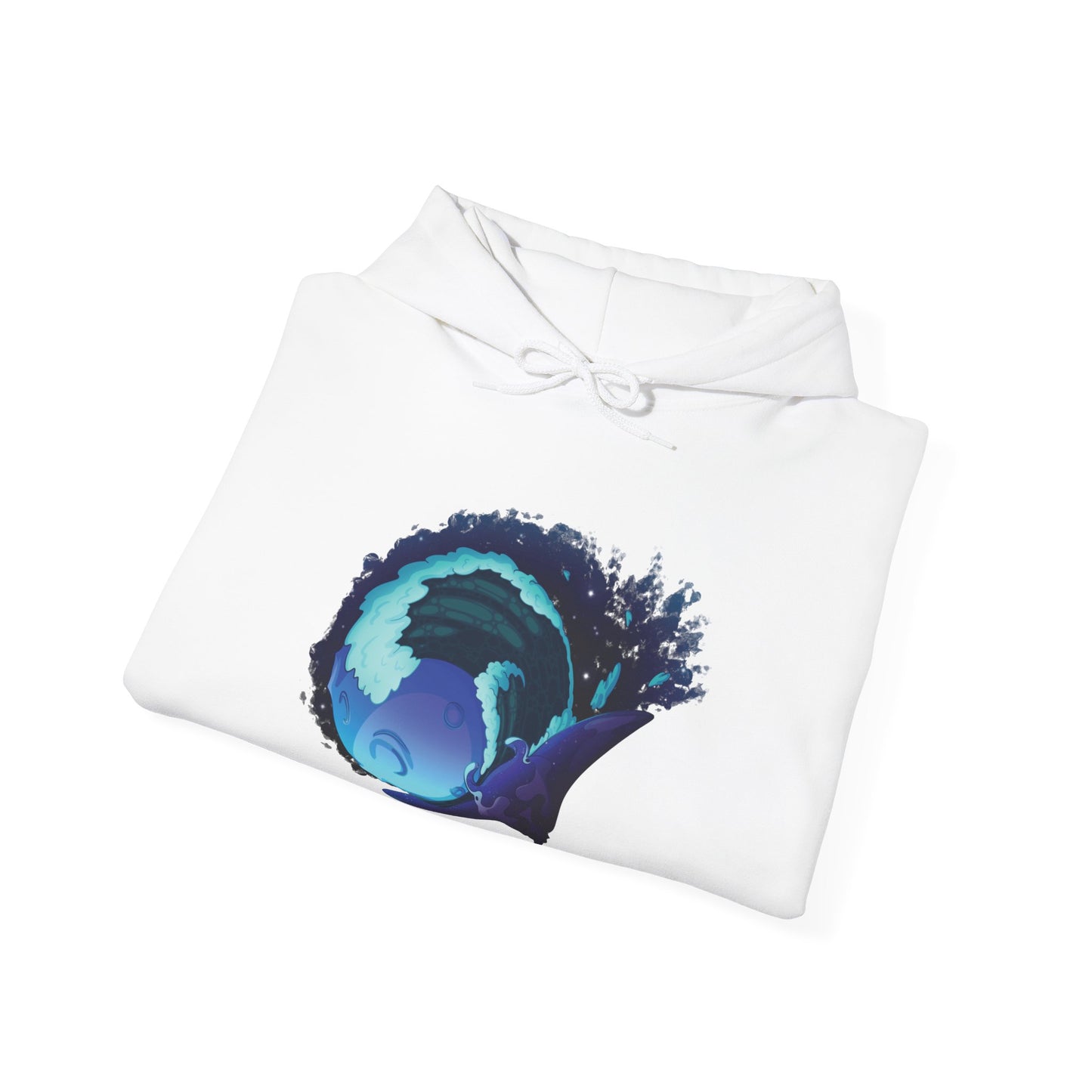 Moonlit Manta Ray Heavy Blend™ Hooded Sweatshirt