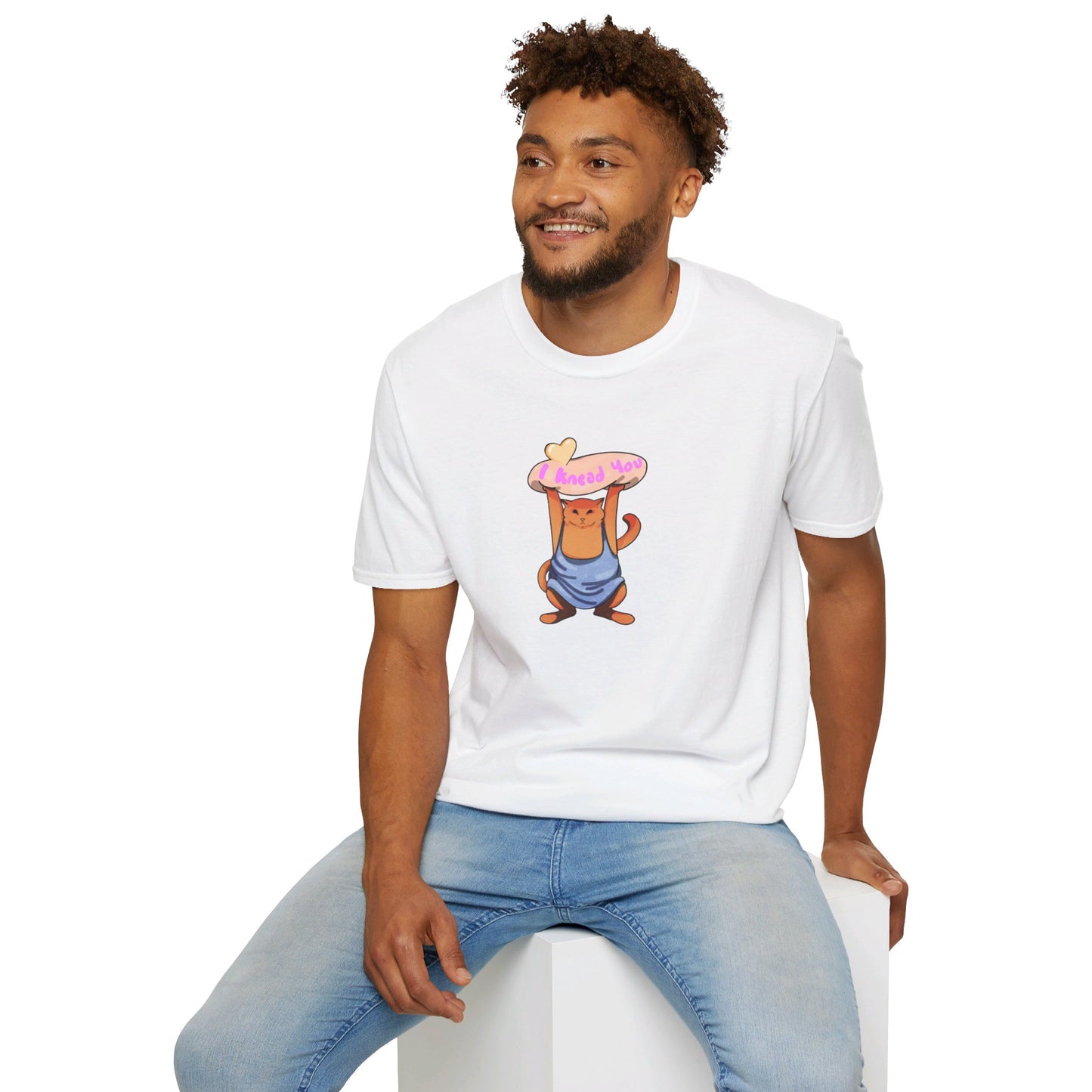 I knead you (Orange Cat) Softstyle T-Shirt