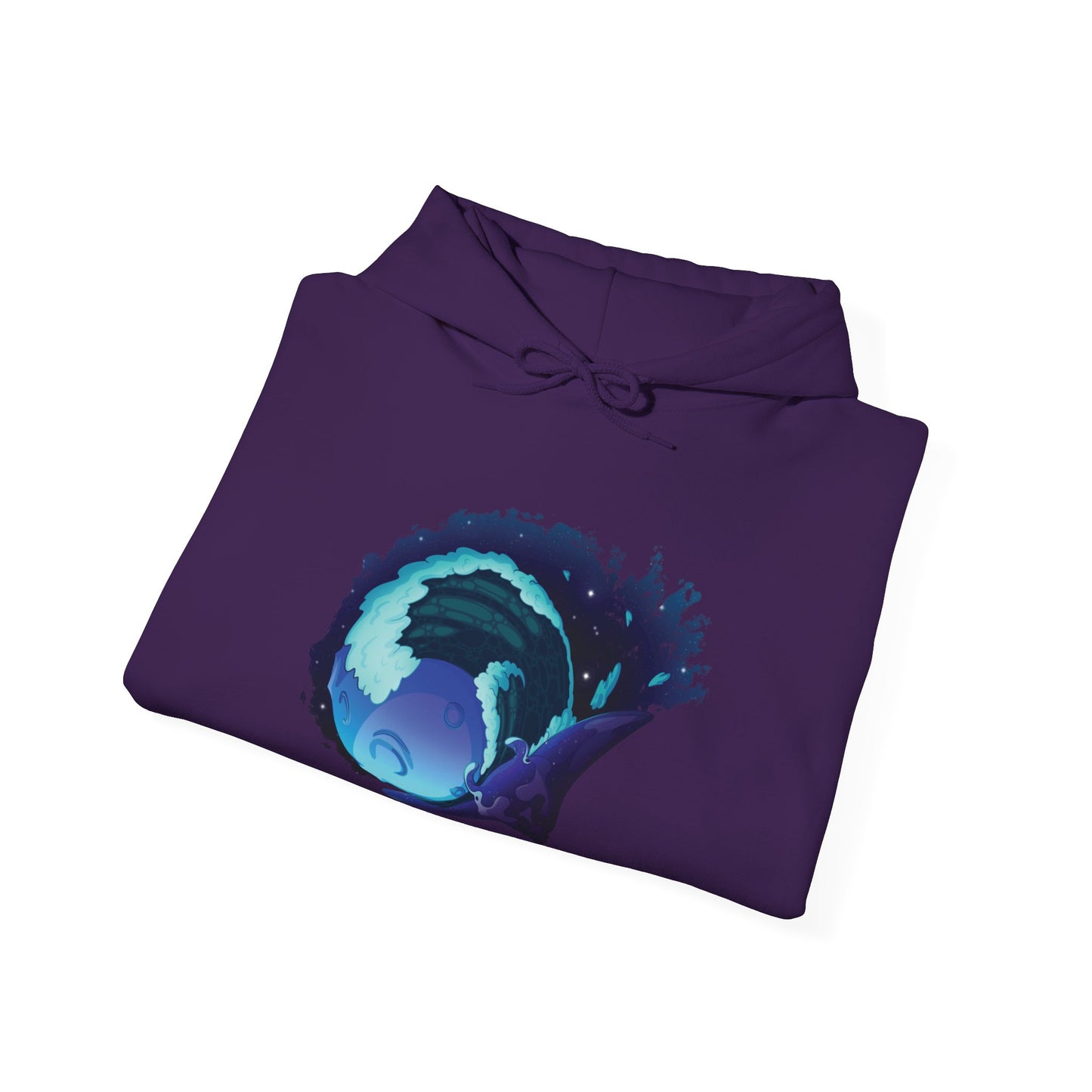 Moonlit Manta Ray Heavy Blend™ Hooded Sweatshirt