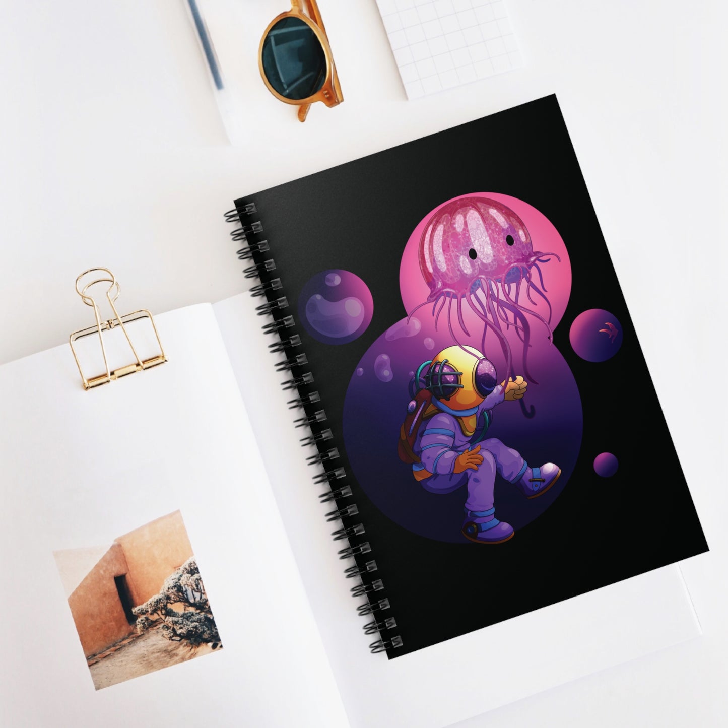 Deep Sea Diver Spiral Notebook - Ruled Line