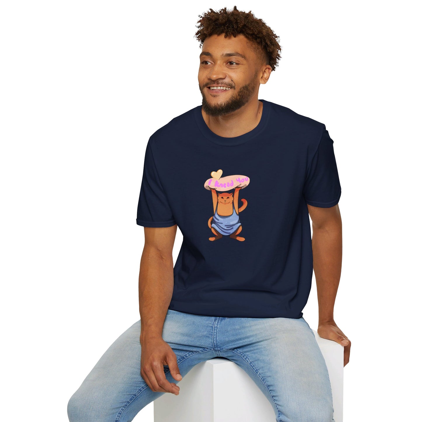 I knead you (Orange Cat) Softstyle T-Shirt