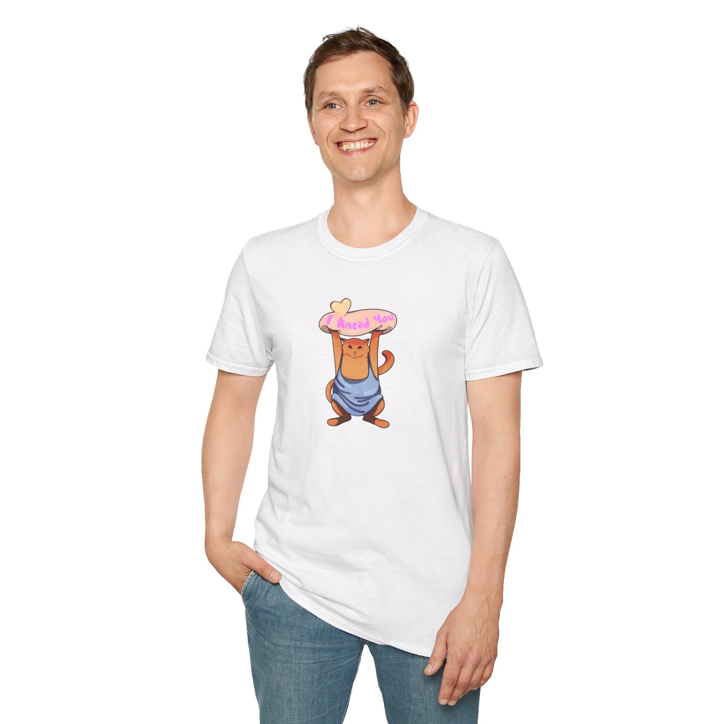 I knead you (Orange Cat) Softstyle T-Shirt