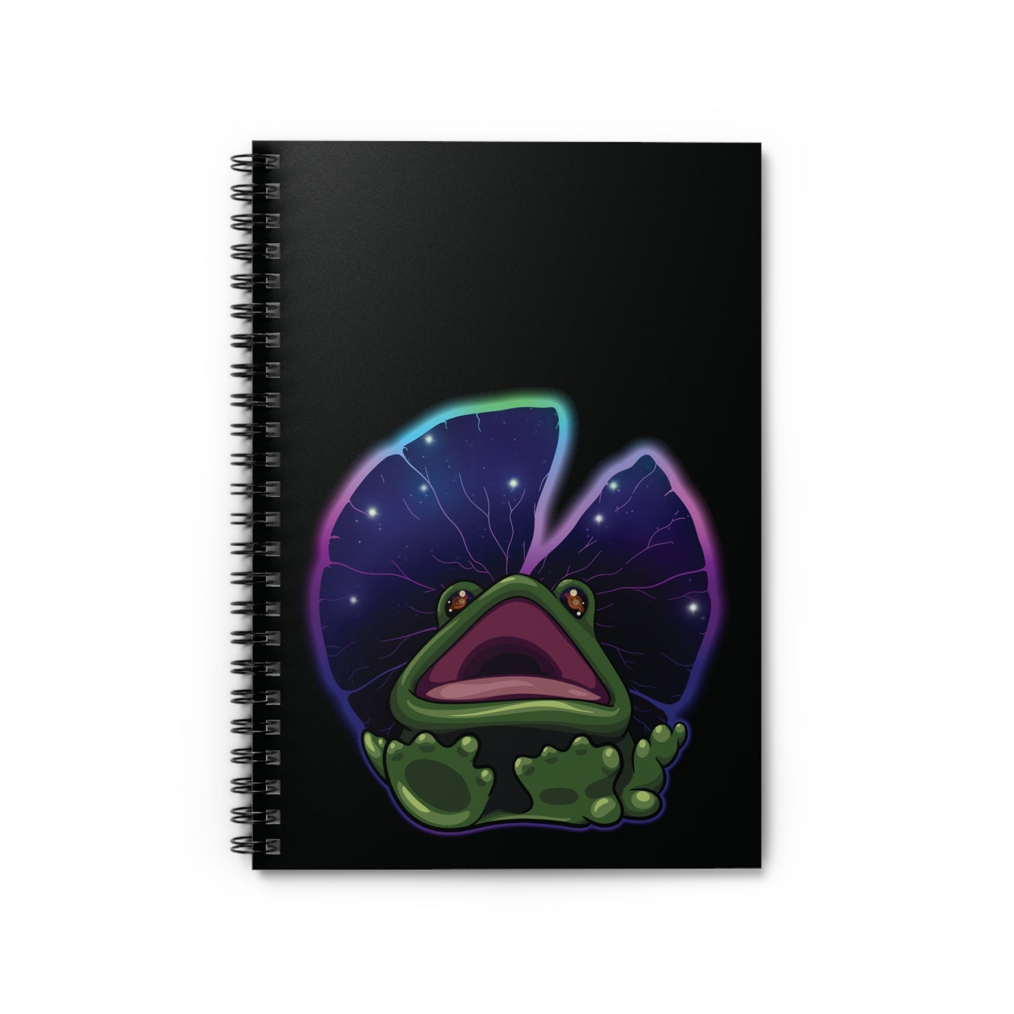 Cosmic Frog Spiral Notebook - Ruled Line