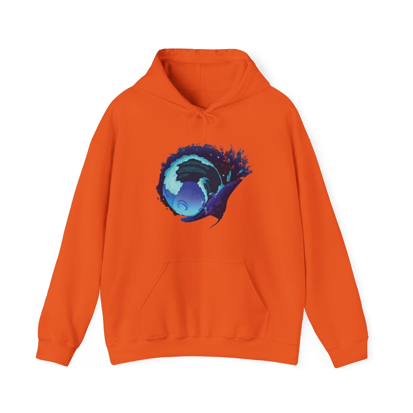 Moonlit Manta Ray Heavy Blend™ Hooded Sweatshirt