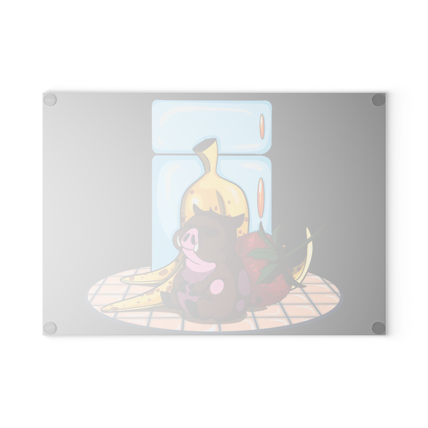 Hungry Hog Glass Cutting Board