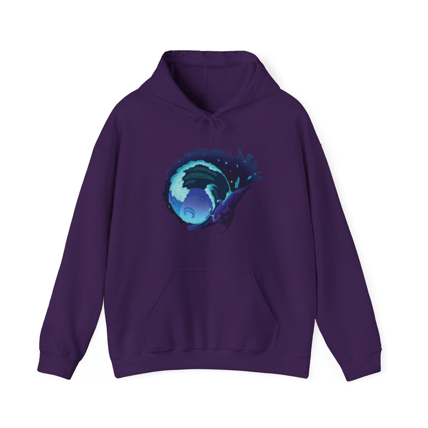 Moonlit Manta Ray Heavy Blend™ Hooded Sweatshirt