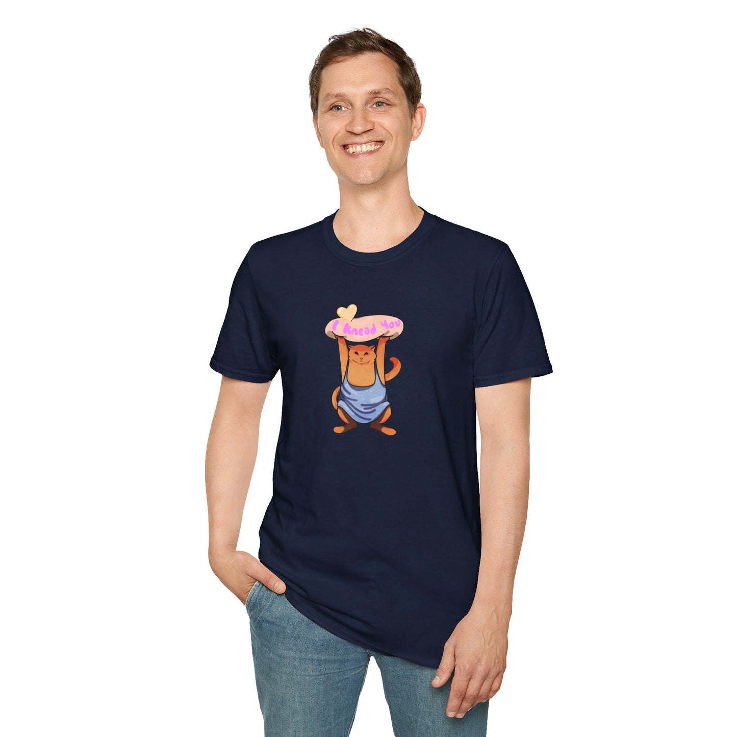 I knead you (Orange Cat) Softstyle T-Shirt