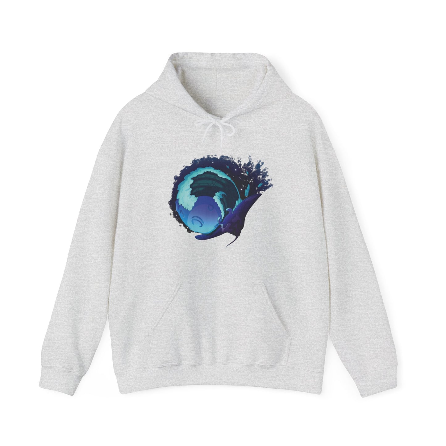 Moonlit Manta Ray Heavy Blend™ Hooded Sweatshirt