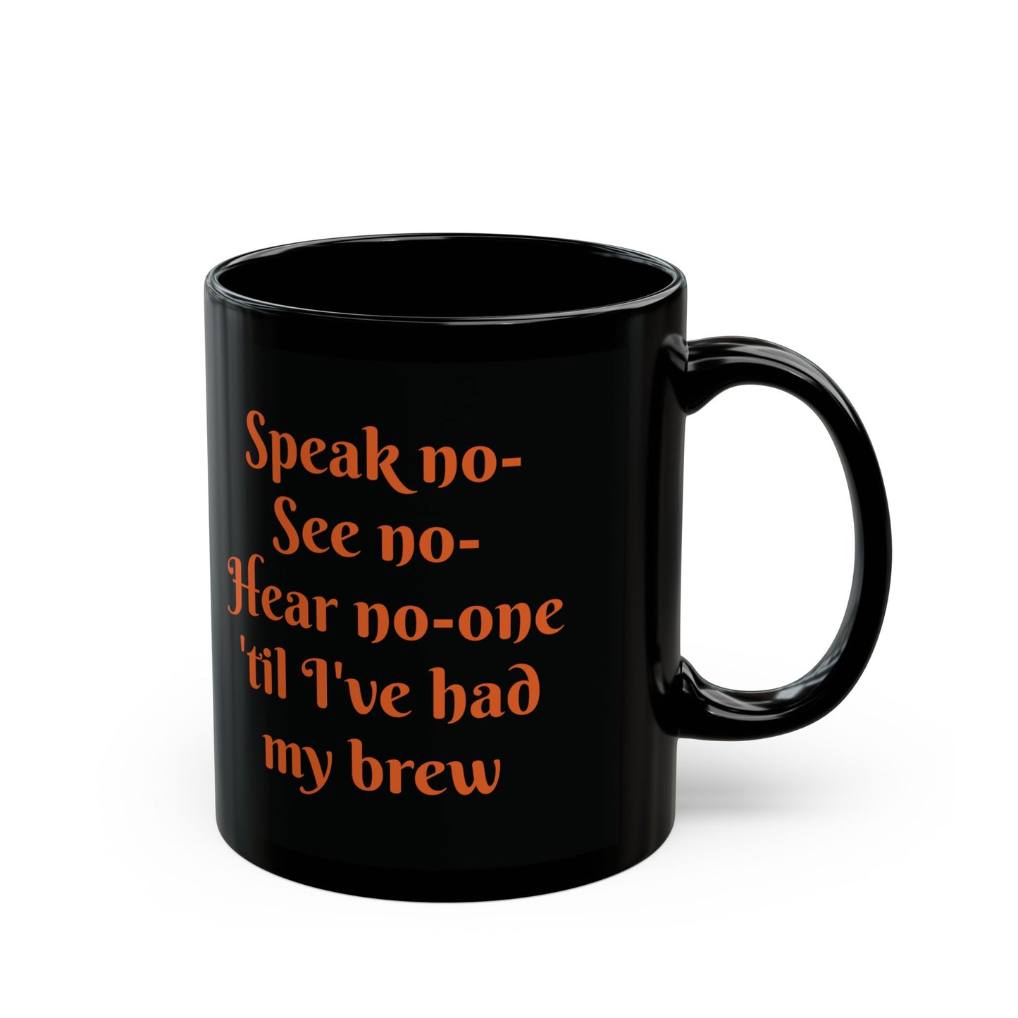 See no- Speak no- Hear no- Pumpkins Black Mug (11oz, 15oz)