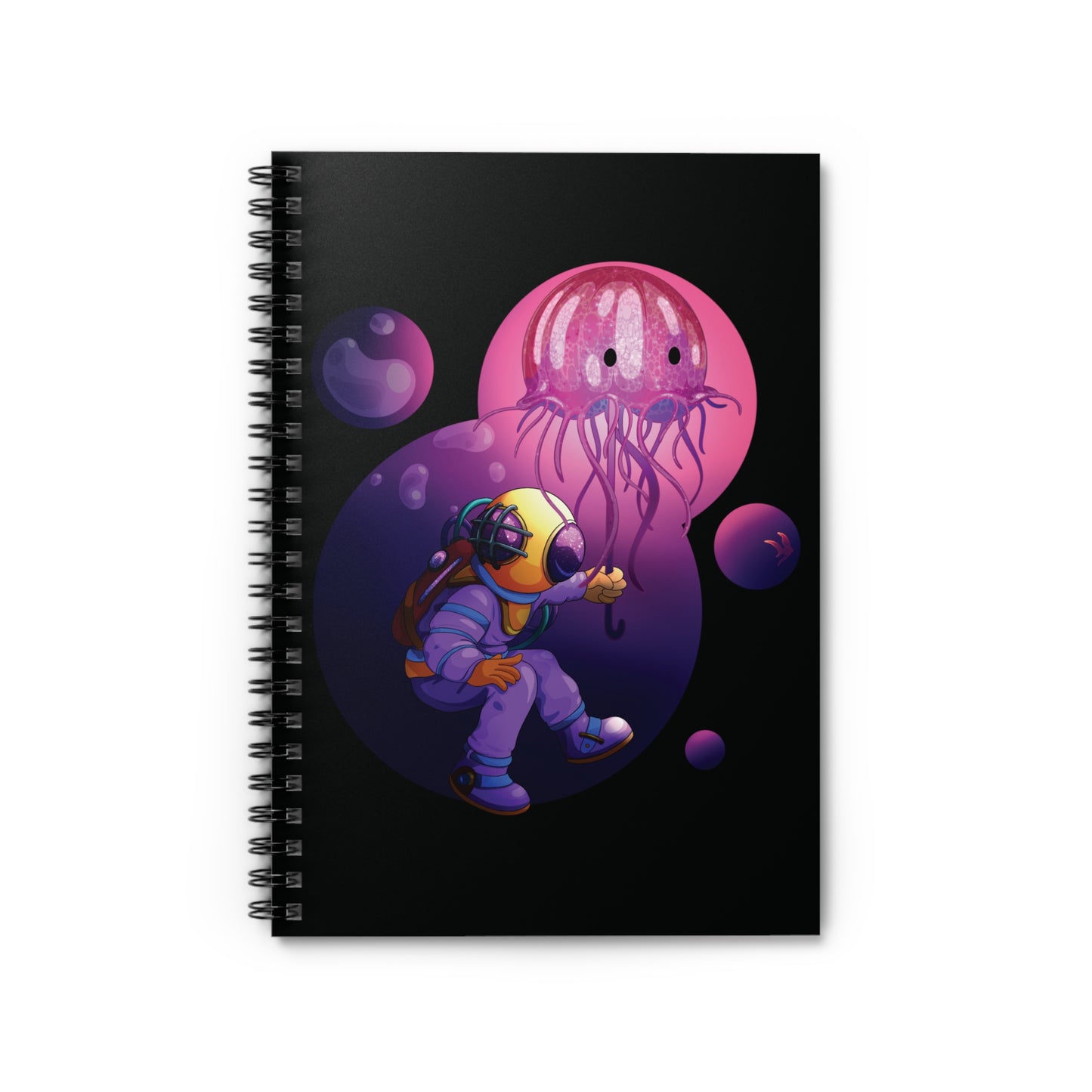 Deep Sea Diver Spiral Notebook - Ruled Line