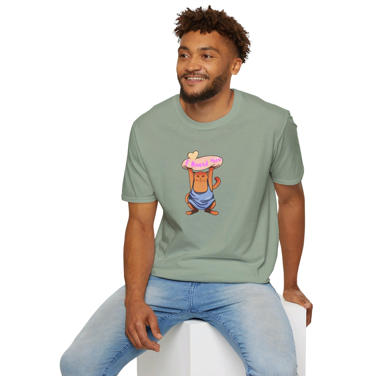 I knead you (Orange Cat) Softstyle T-Shirt